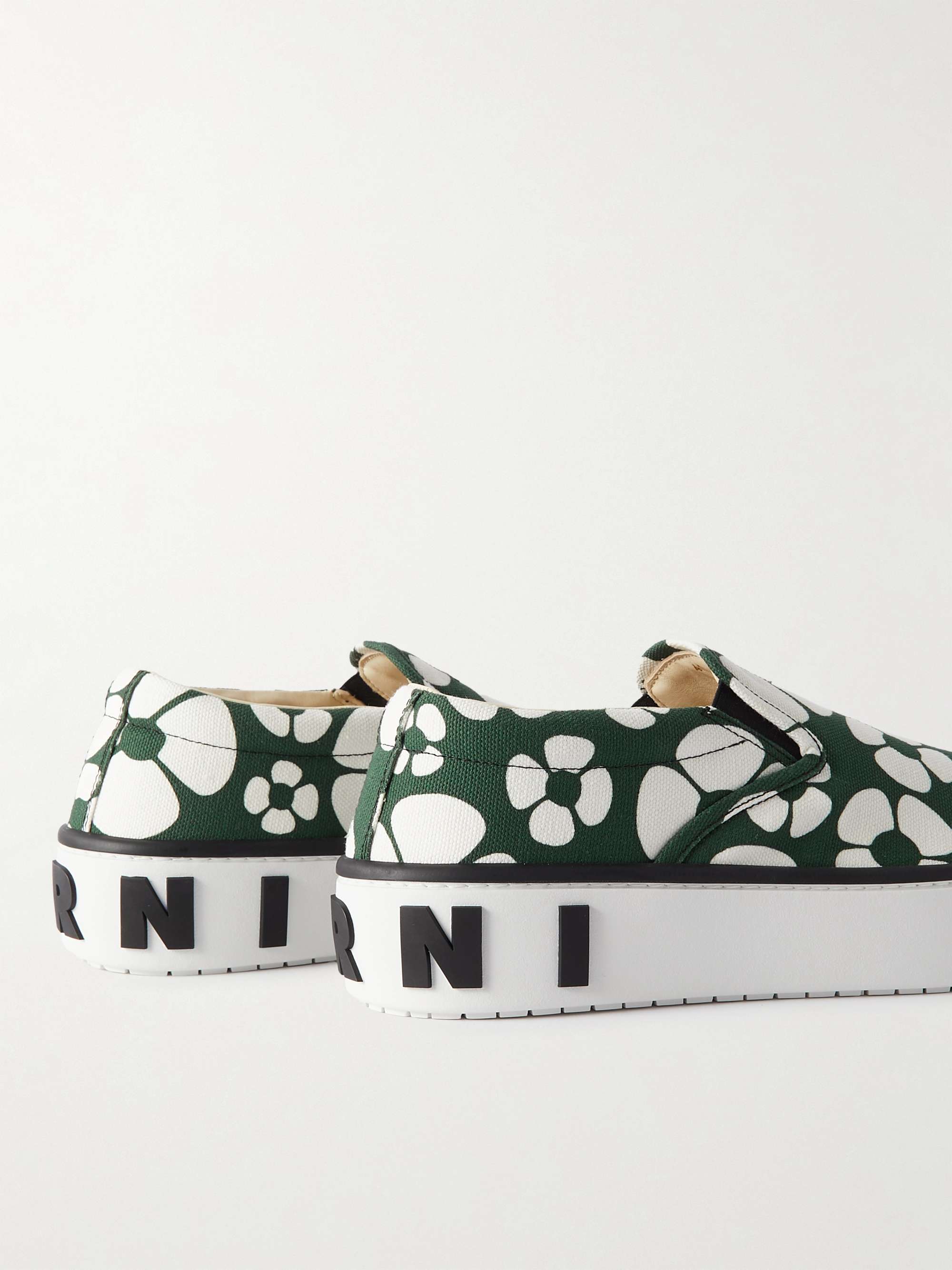 MARNI + Carhartt WIP Floral-Print Canvas Slip-On Sneakers