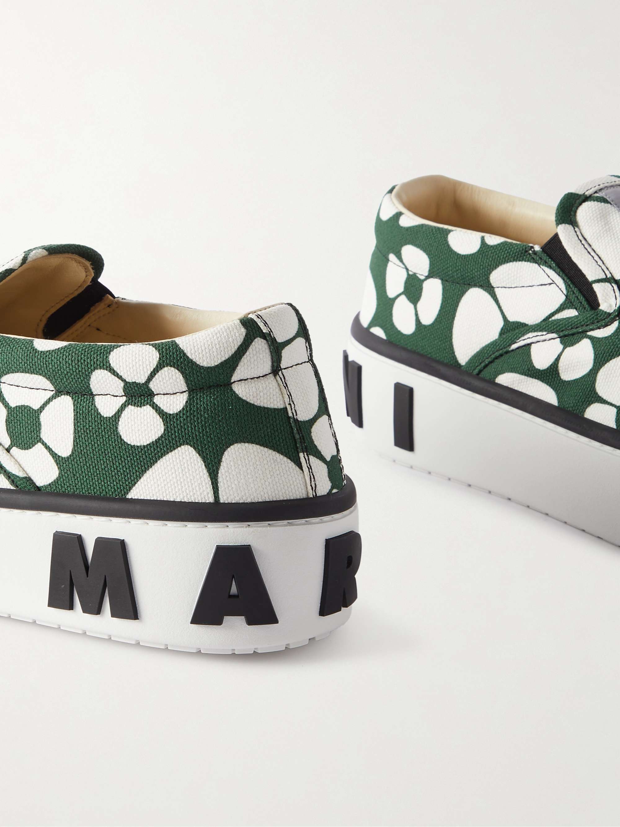 MARNI + Carhartt WIP Floral-Print Canvas Slip-On Sneakers