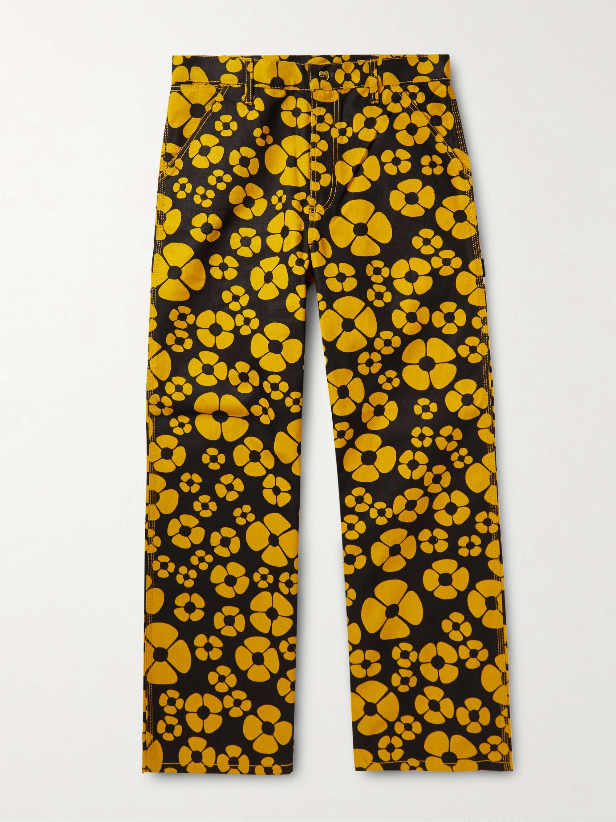 MARNI + Carhartt WIP Wide-Leg Floral-Print Cotton-Canvas Trousers for ...