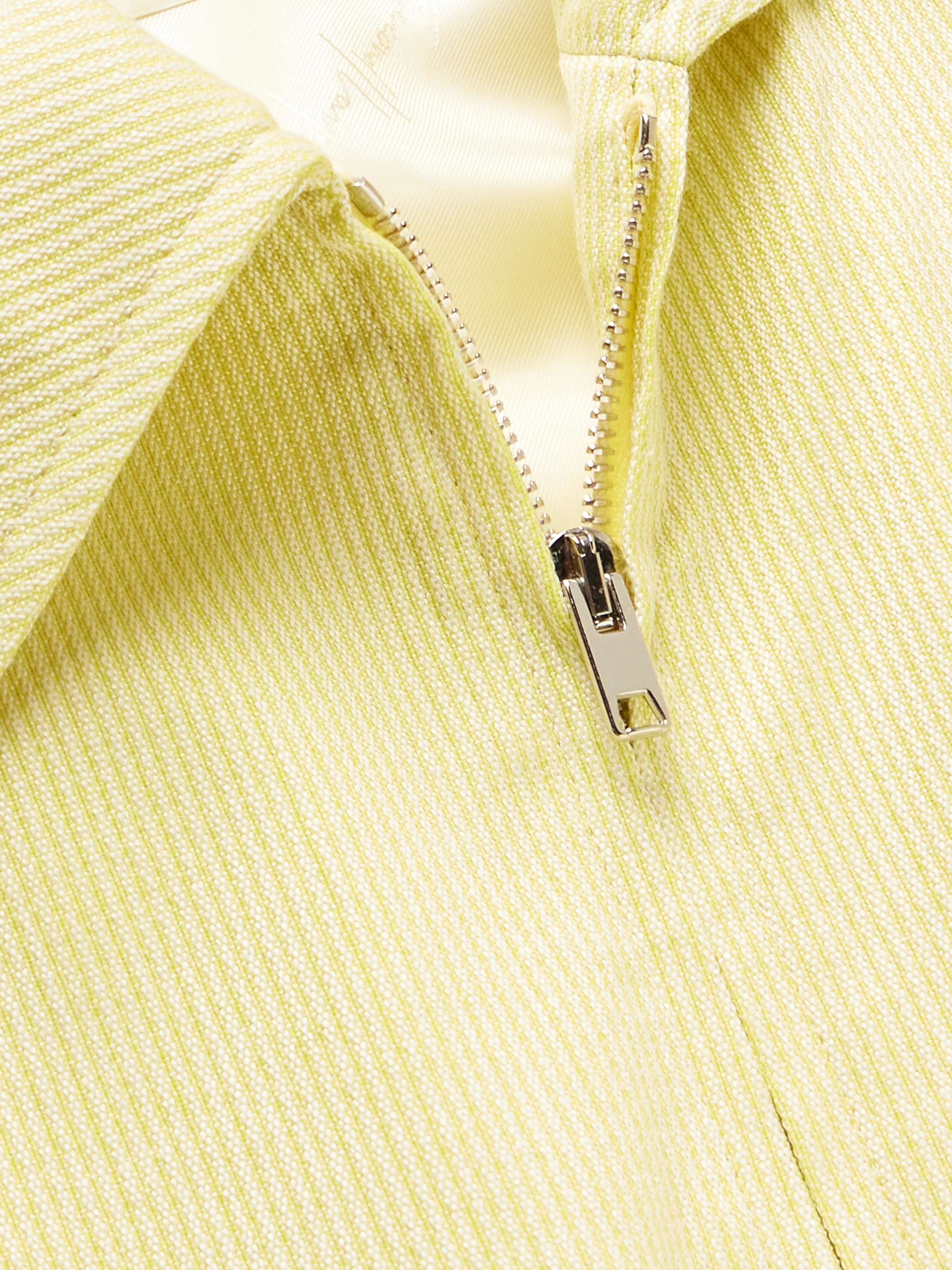 SECOND / LAYER Eisenhower Pinstriped Woven Jacket