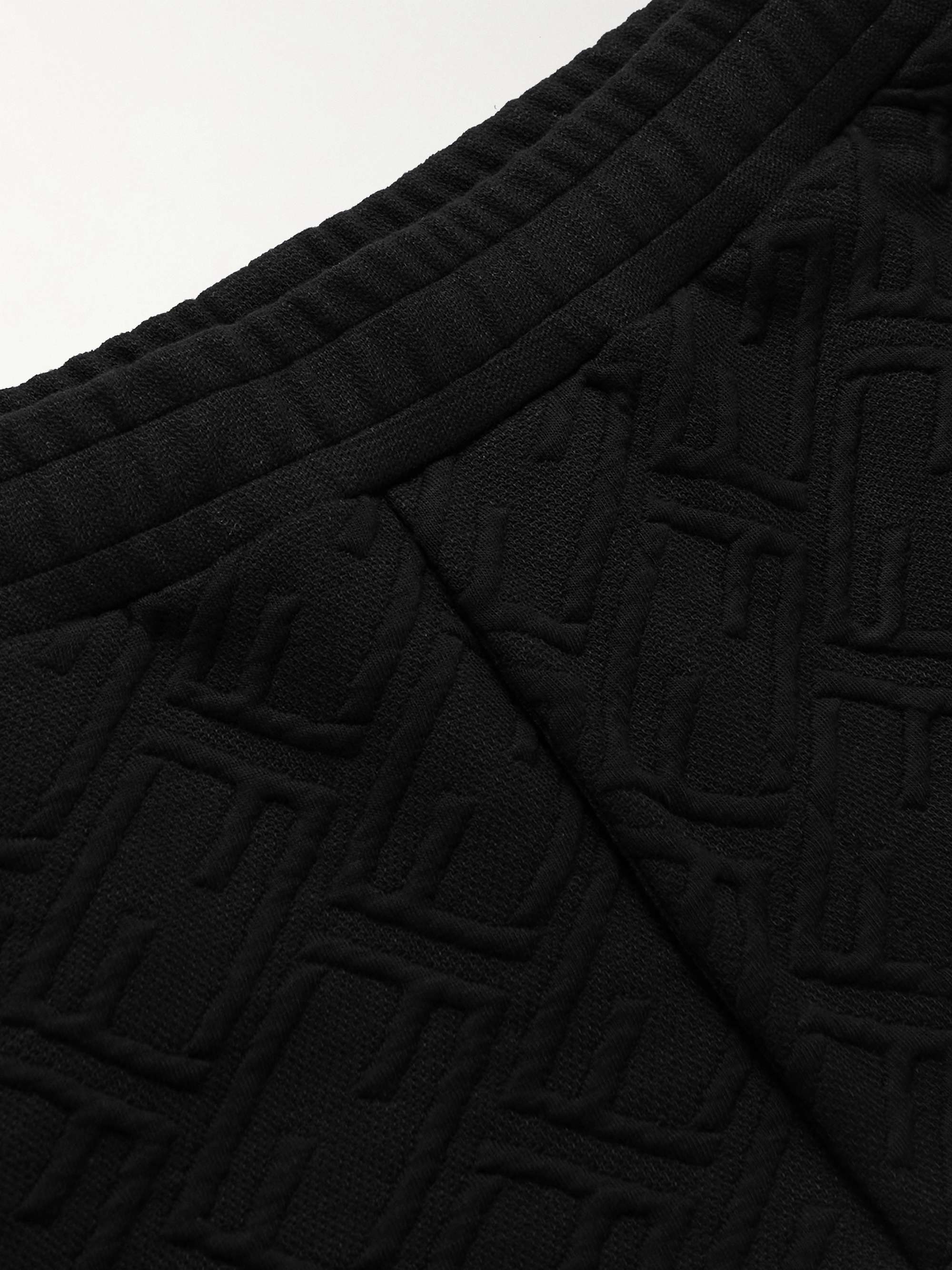 FENDI Tapered Logo-Embroidered Jersey Sweatpants