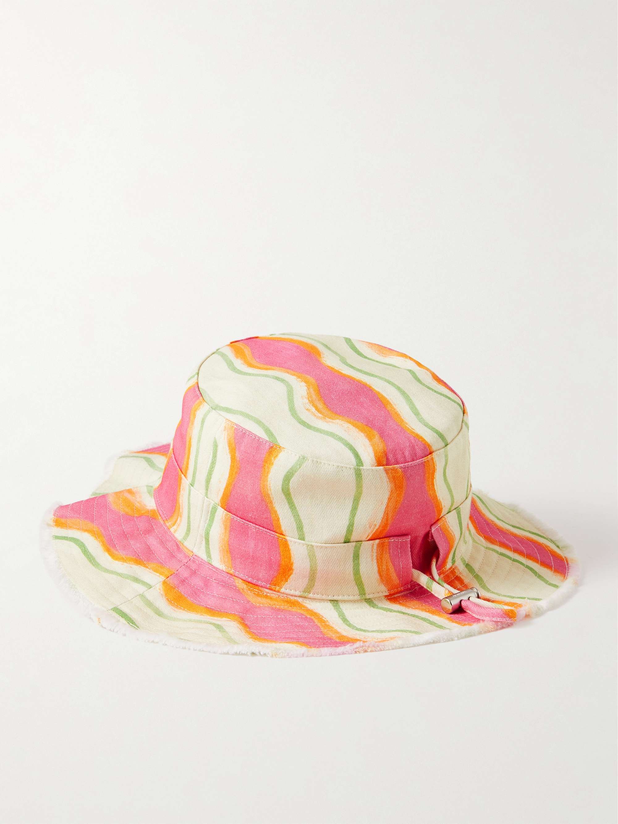 JACQUEMUS Le Bob Artichaut Logo-Embellished Printed Cotton-Twill Bucket Hat
