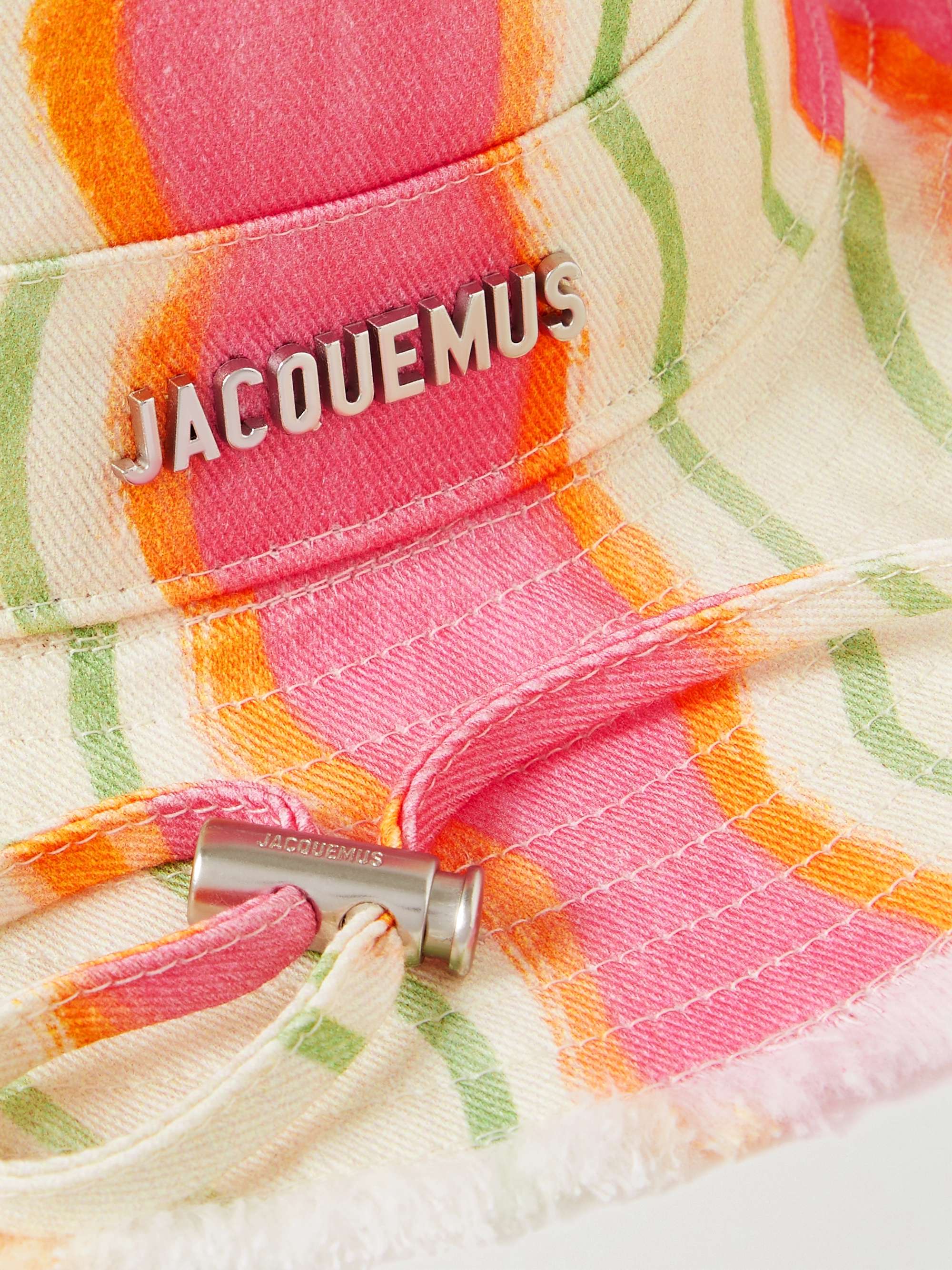 JACQUEMUS Le Bob Artichaut Logo-Embellished Printed Cotton-Twill Bucket Hat