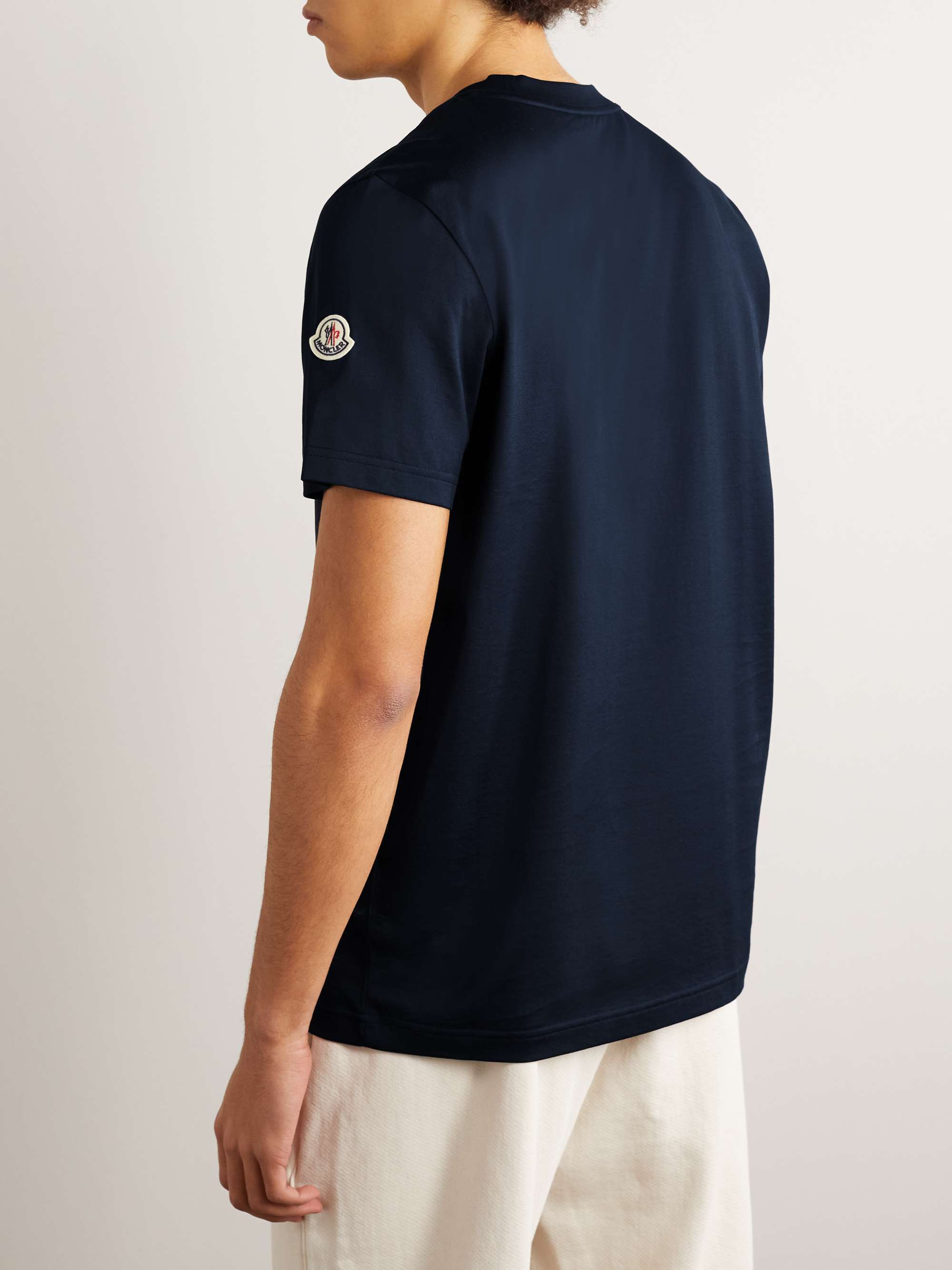 MONCLER Logo-Appliquéd Cotton-Jersey T-Shirt
