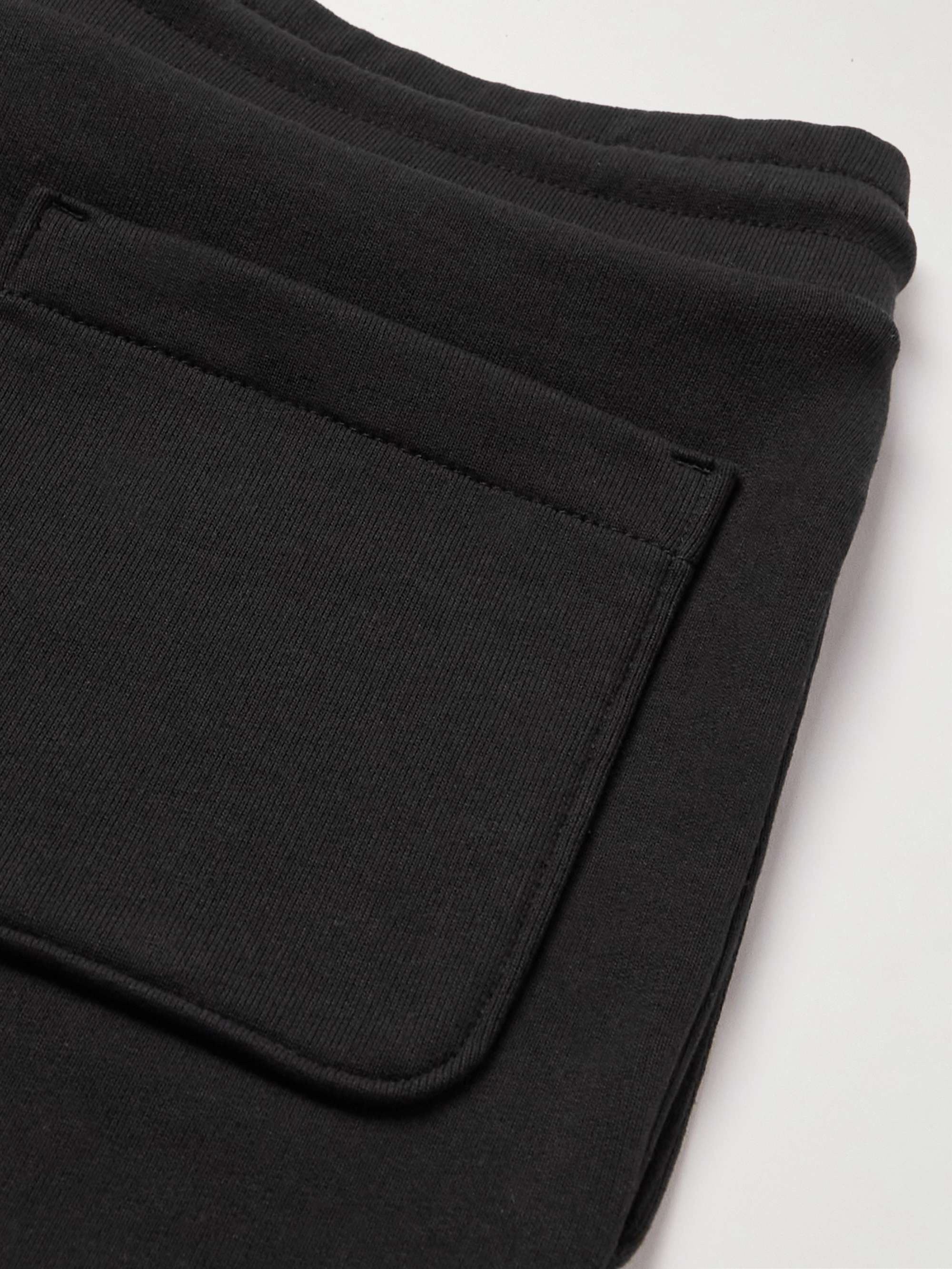 MONCLER Tapered Logo-Appliquéd Cotton-Jersey Sweatpants