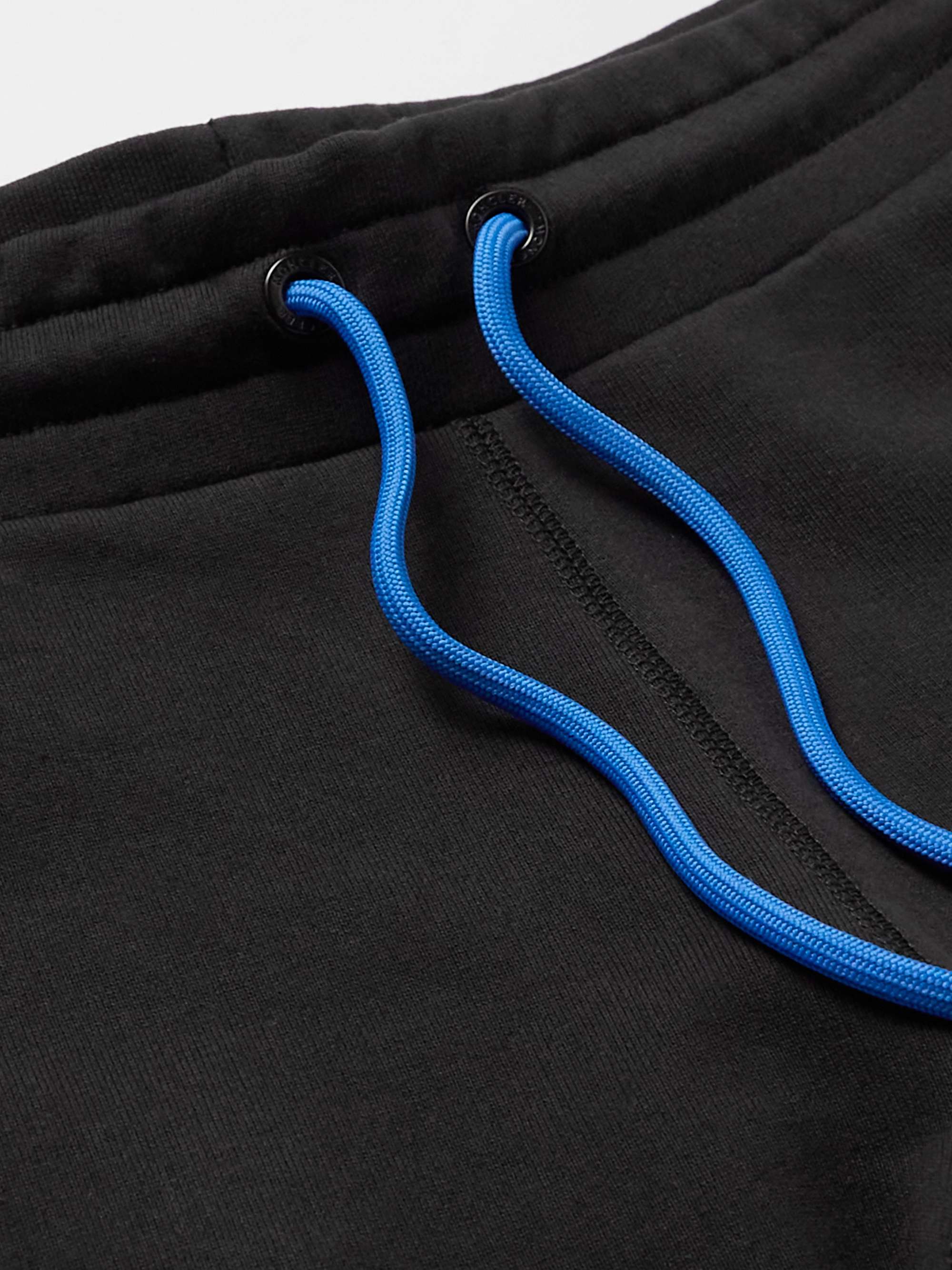 MONCLER Tapered Logo-Appliquéd Cotton-Jersey Sweatpants