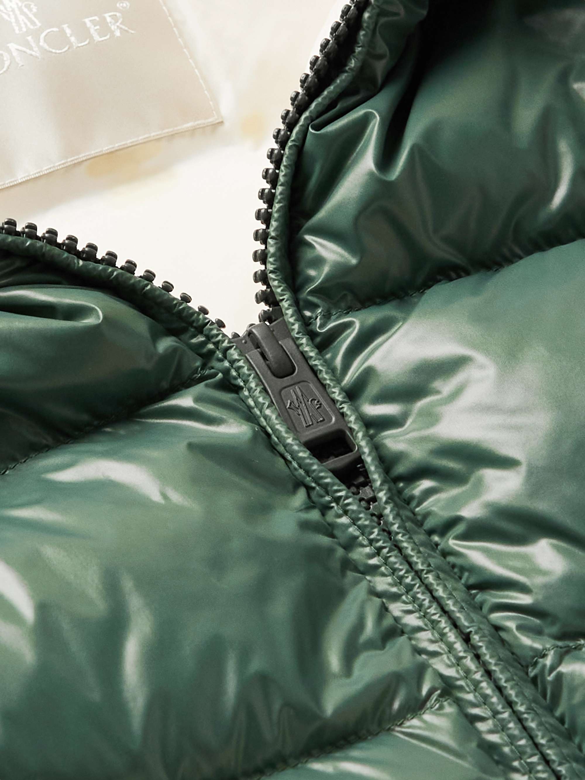 MONCLER Parke Logo-Appliquéd Quilted Shell Down Gilet