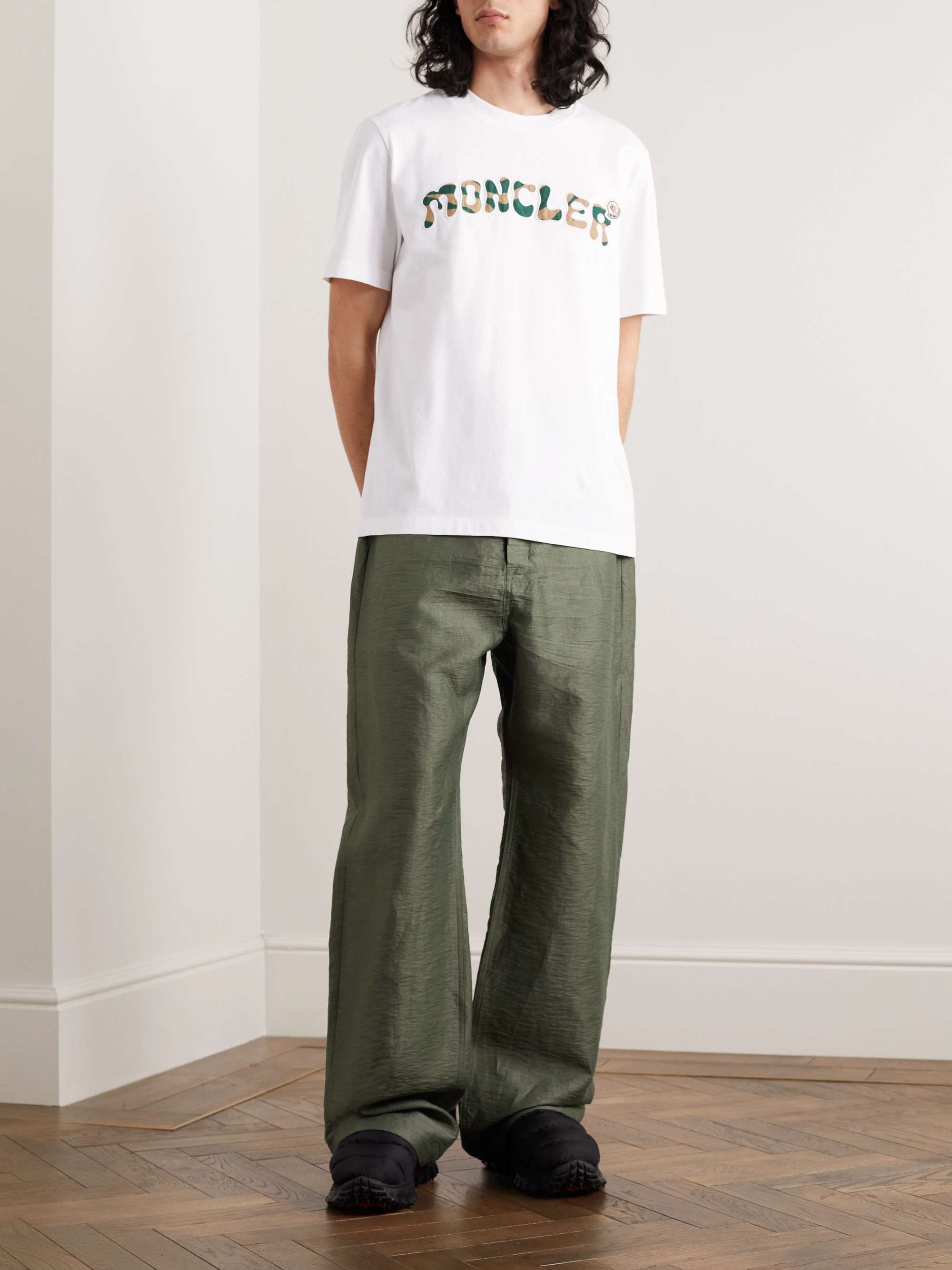 MONCLER Logo-Appliquéd Cotton-Jersey T-Shirt