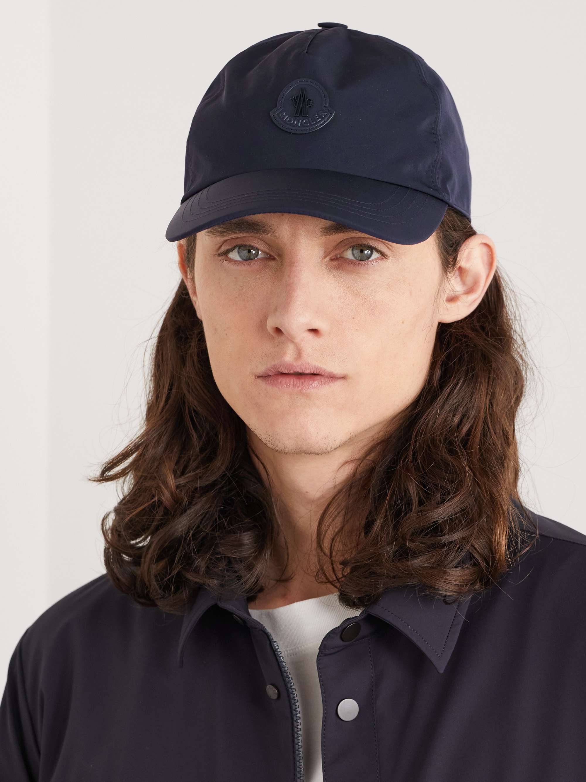 MONCLER Logo-Appliquéd Cotton-Canvas Baseball Cap