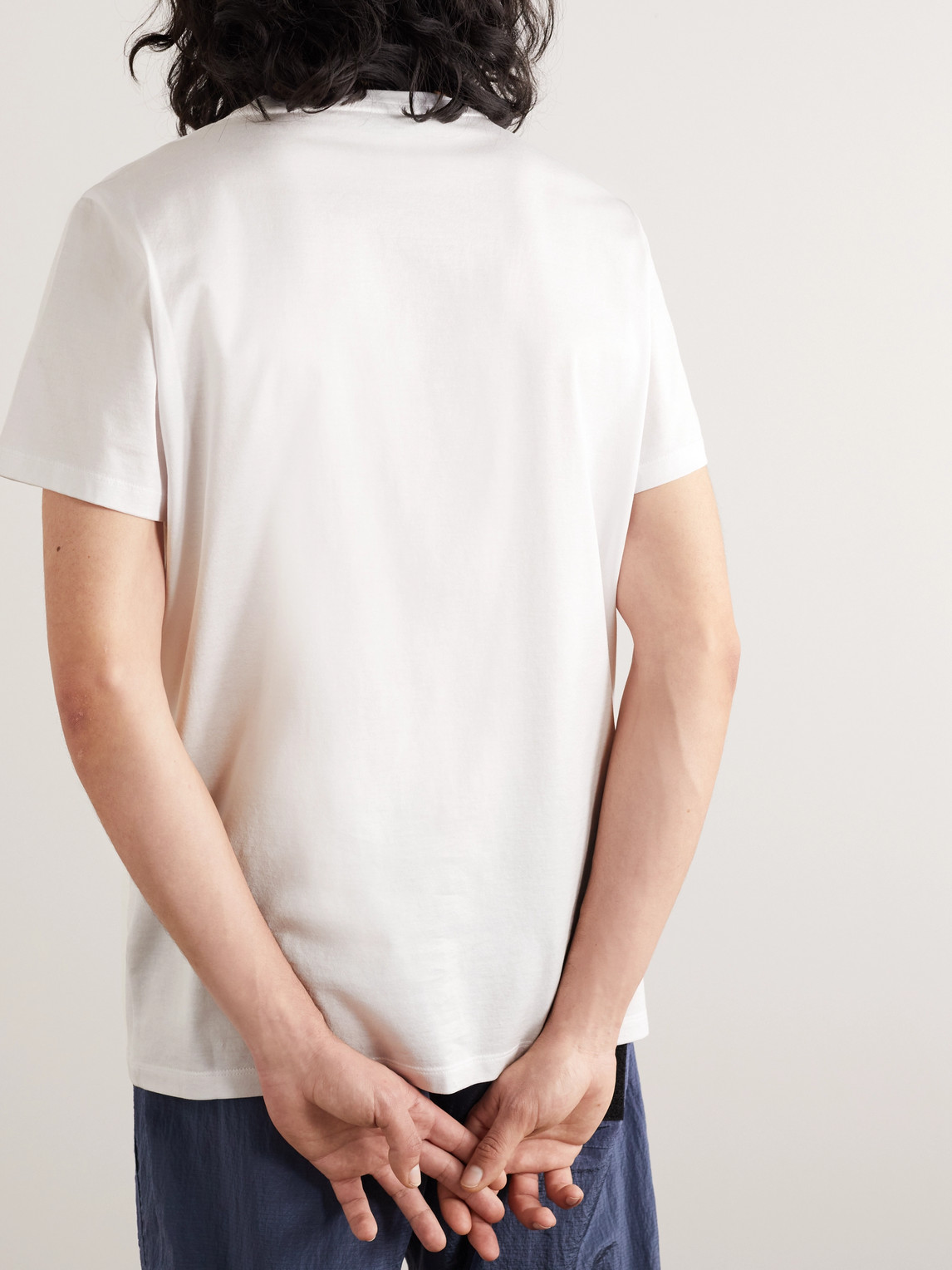 Moncler T-shirt With Double Logo Patches In White