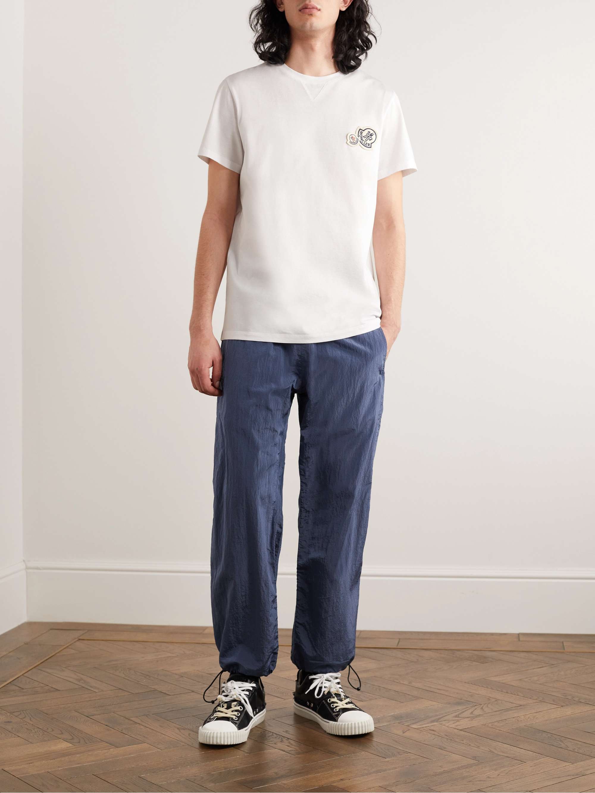 MONCLER Logo-Appliquéd Cotton-Jersey T-Shirt