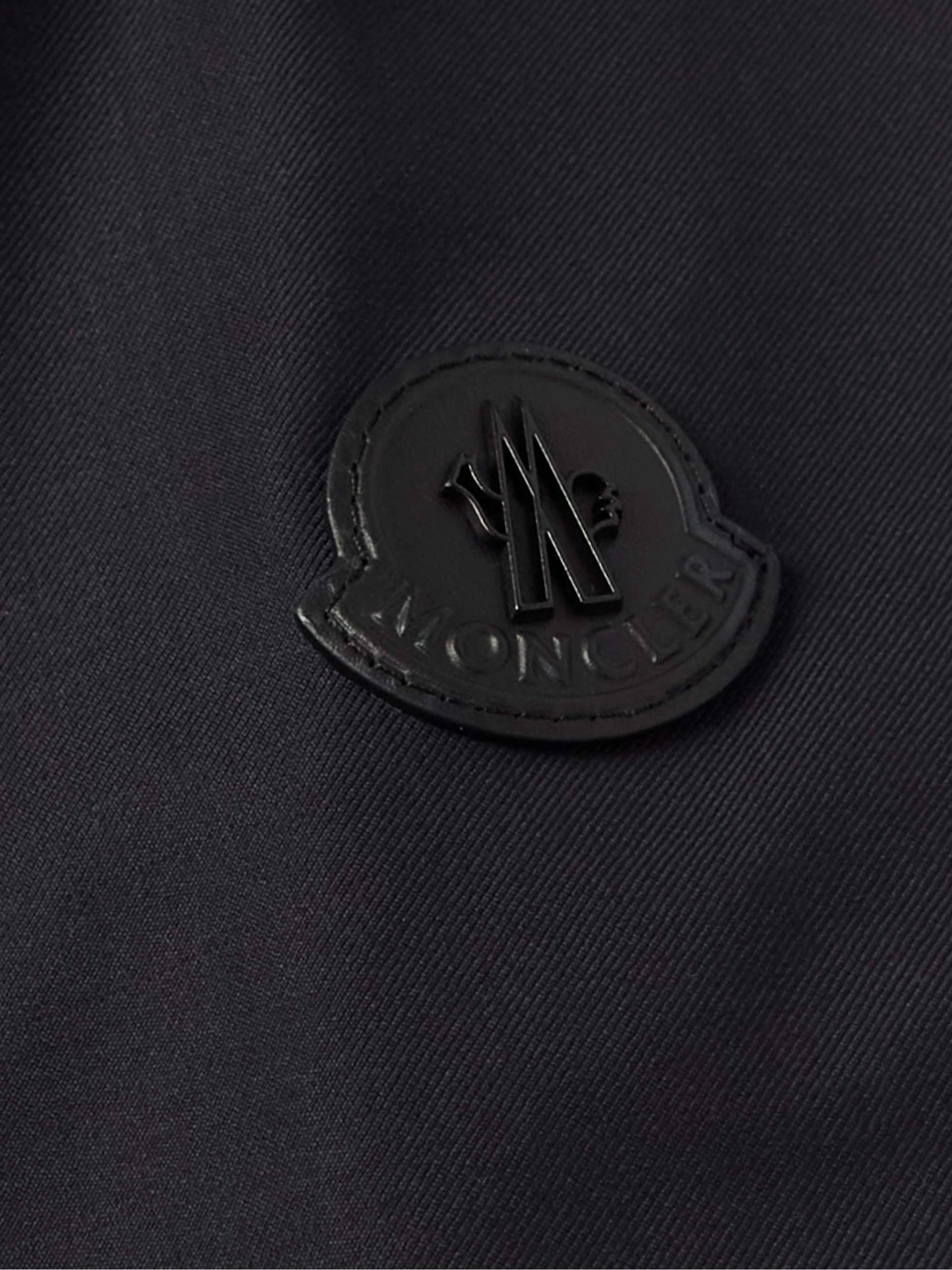MONCLER Barn Reversible Virgin Wool-Flannel and Shell Bomber Jacket