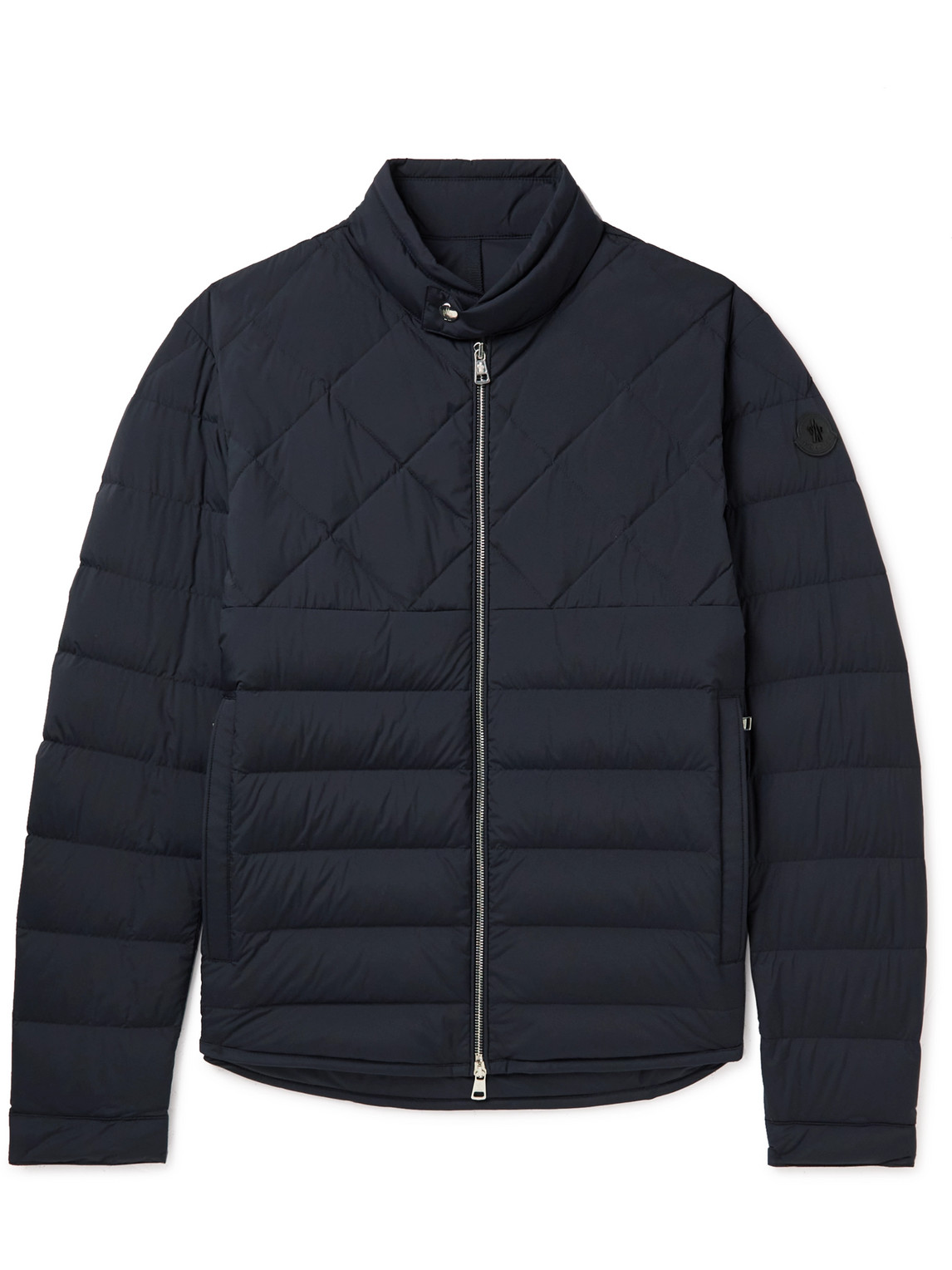 Moncler Dark Blue Choquart Quilted Down Jacket, Brand Size 1 (small) In Blue
