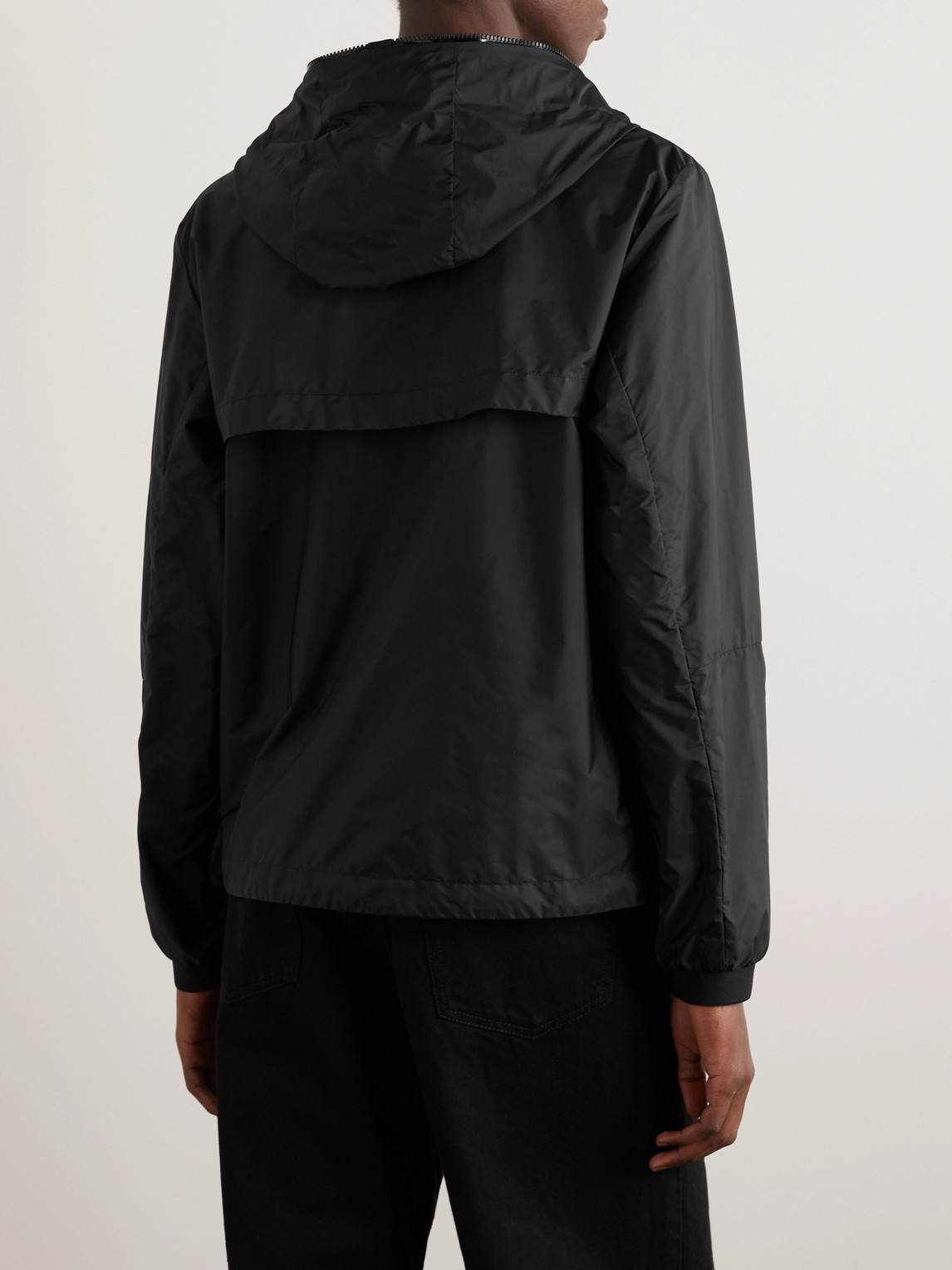 Moncler Junichi Logo-appliquéd Shell Hooded Jacket In Black