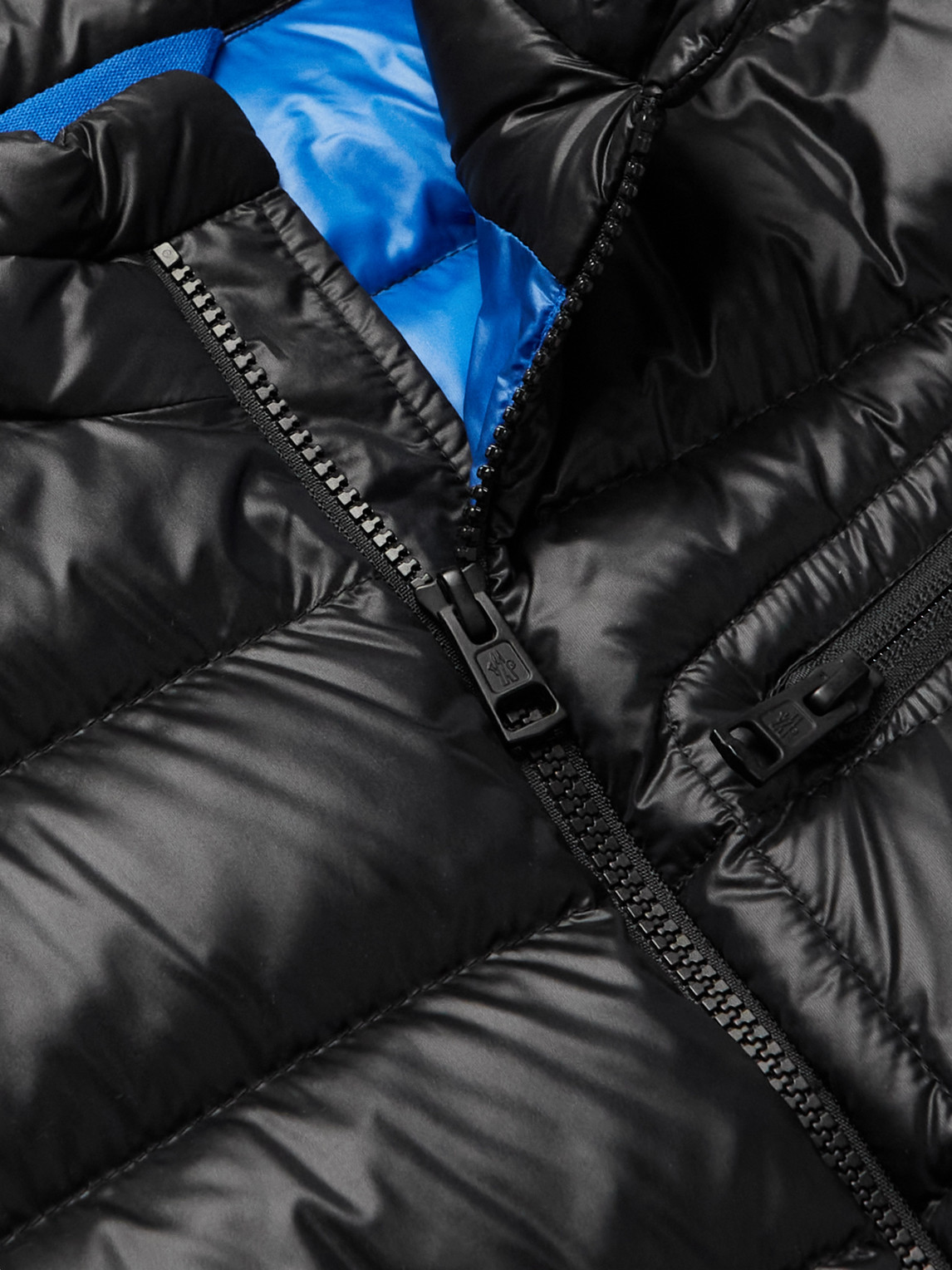 Shop Moncler Amalteas Logo-appliquéd Quilted Shell Down Jacket In Black