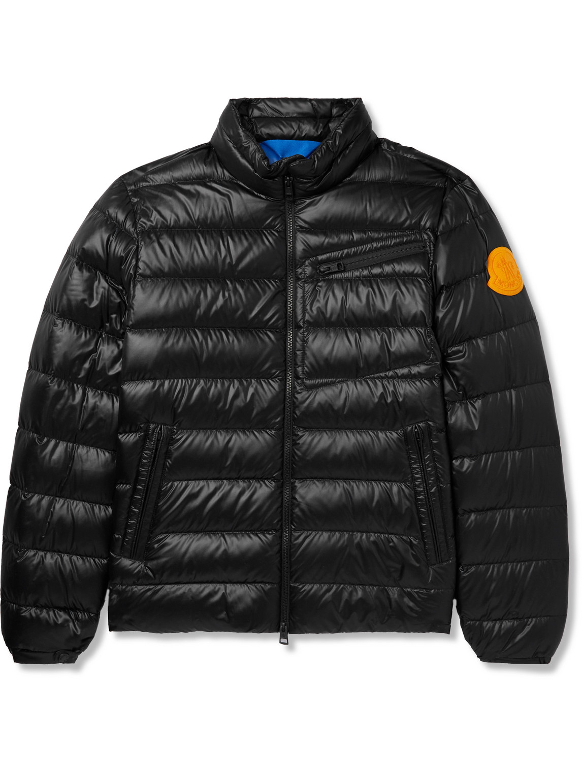 Shop Moncler Amalteas Logo-appliquéd Quilted Shell Down Jacket In Black