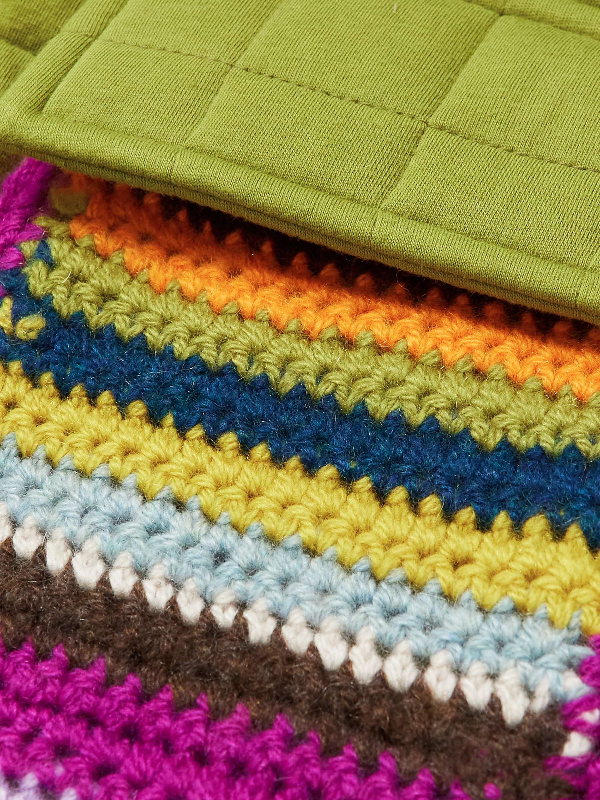 THE ELDER STATESMAN Crochet-Trimmed Quilted Cotton-Jersey Shirt Jacket