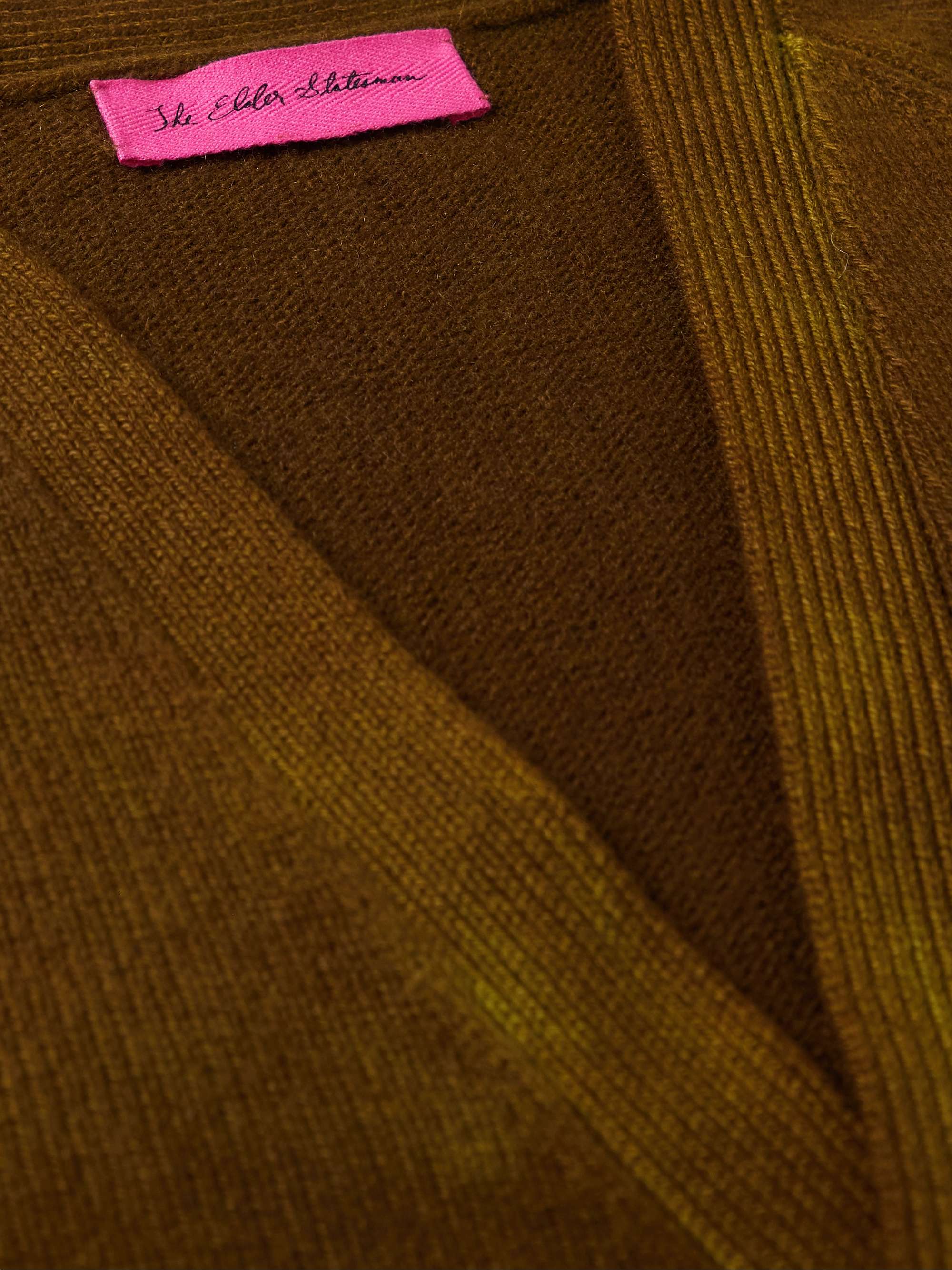 THE ELDER STATESMAN Vision Tie-Dyed Cashmere Cardigan