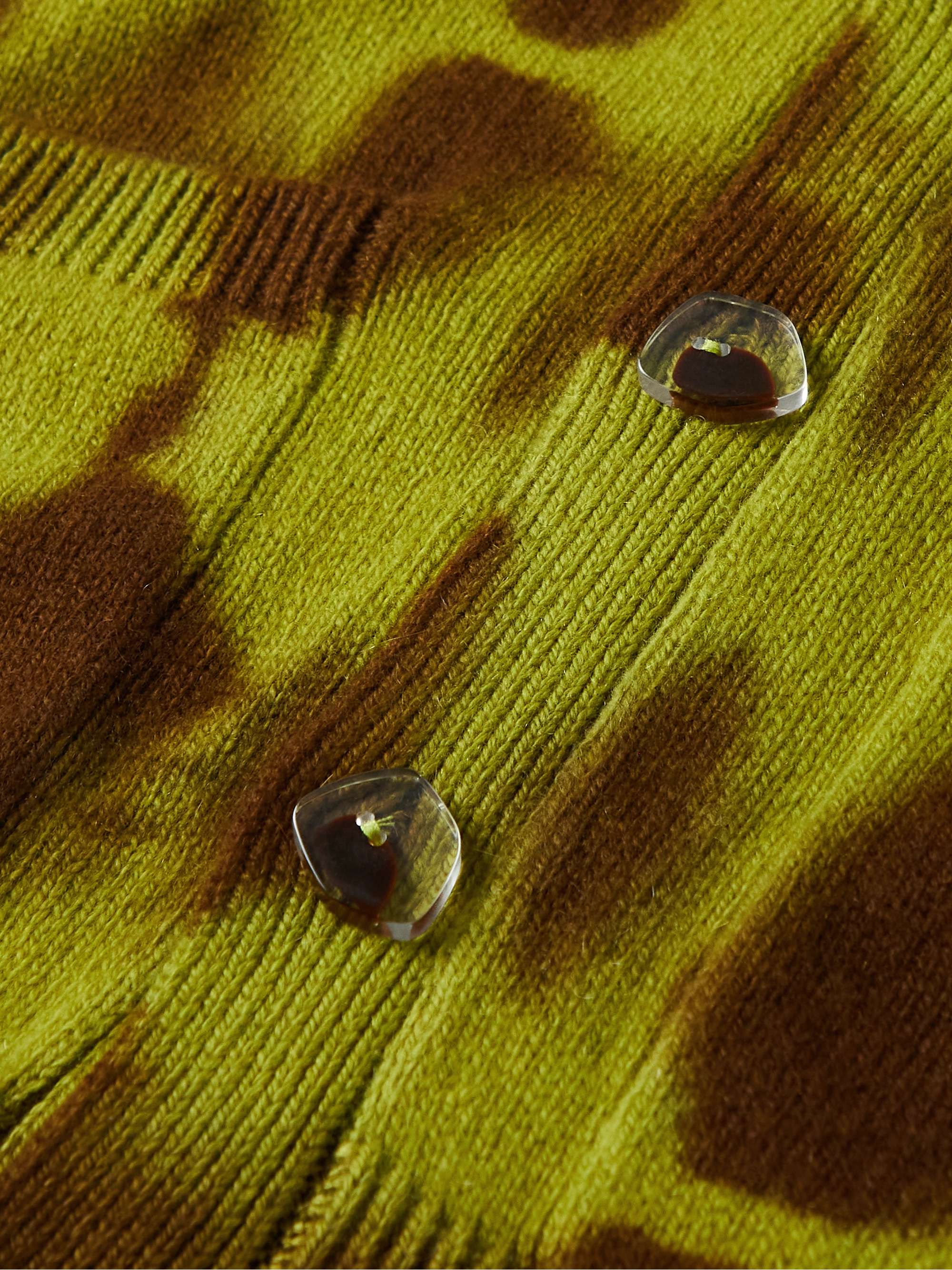 THE ELDER STATESMAN Vision Tie-Dyed Cashmere Cardigan