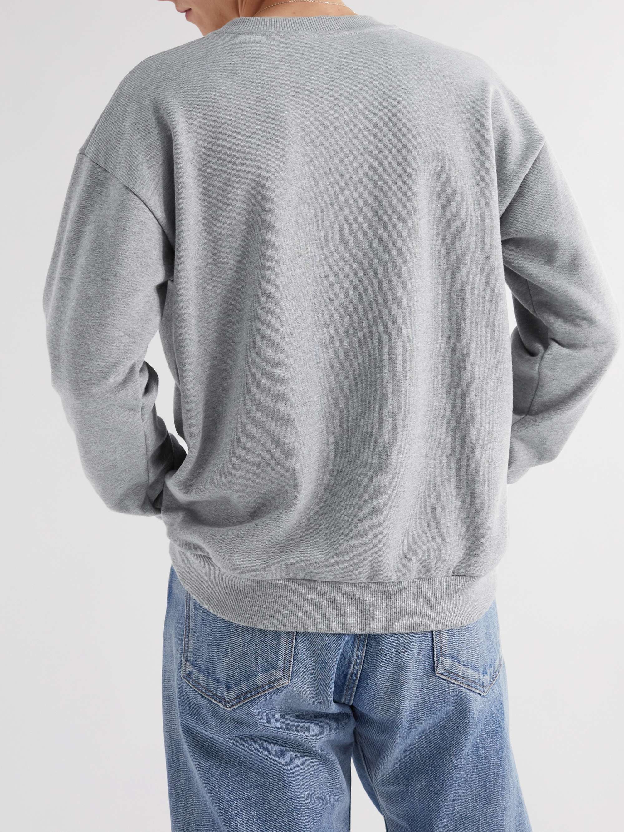 CELINE HOMME Logo-Print Stretch-Cotton Jersey Sweatshirt