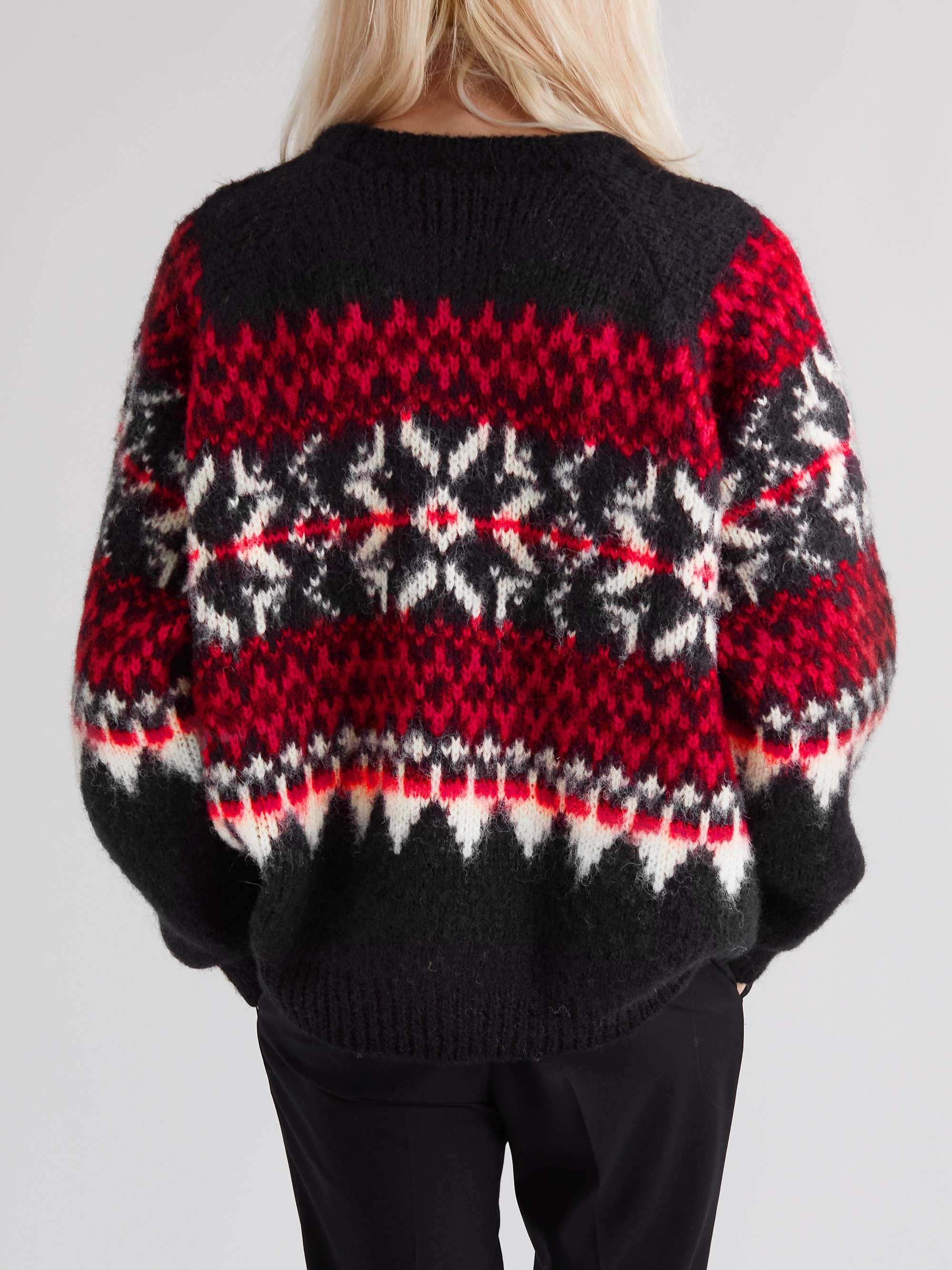 CELINE HOMME Fair Isle Wool Sweater