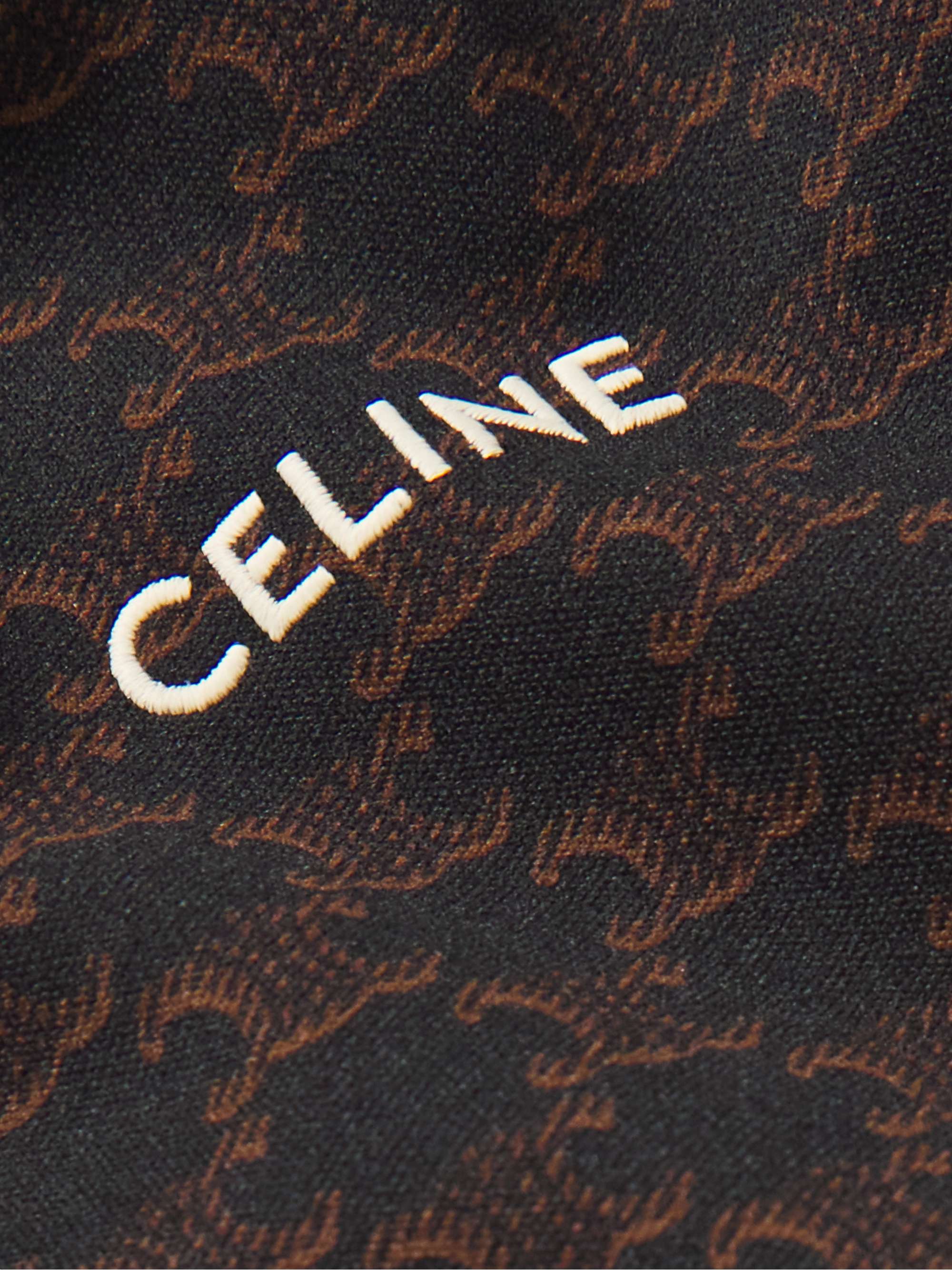 CELINE HOMME Triomphe Logo-Print Tech-Jersey Track Jacket
