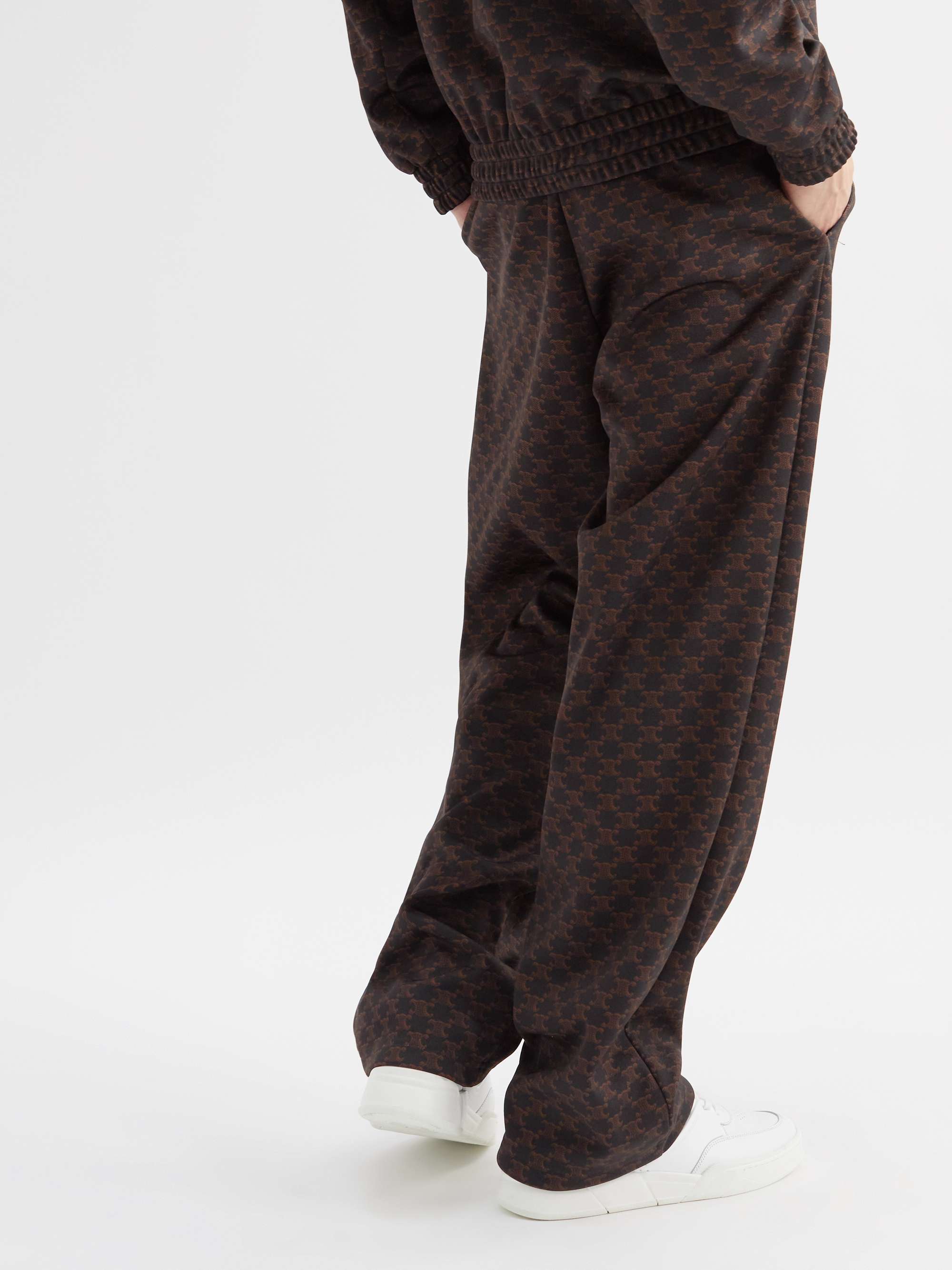 CELINE HOMME Logo-Print Jersey Track Pants