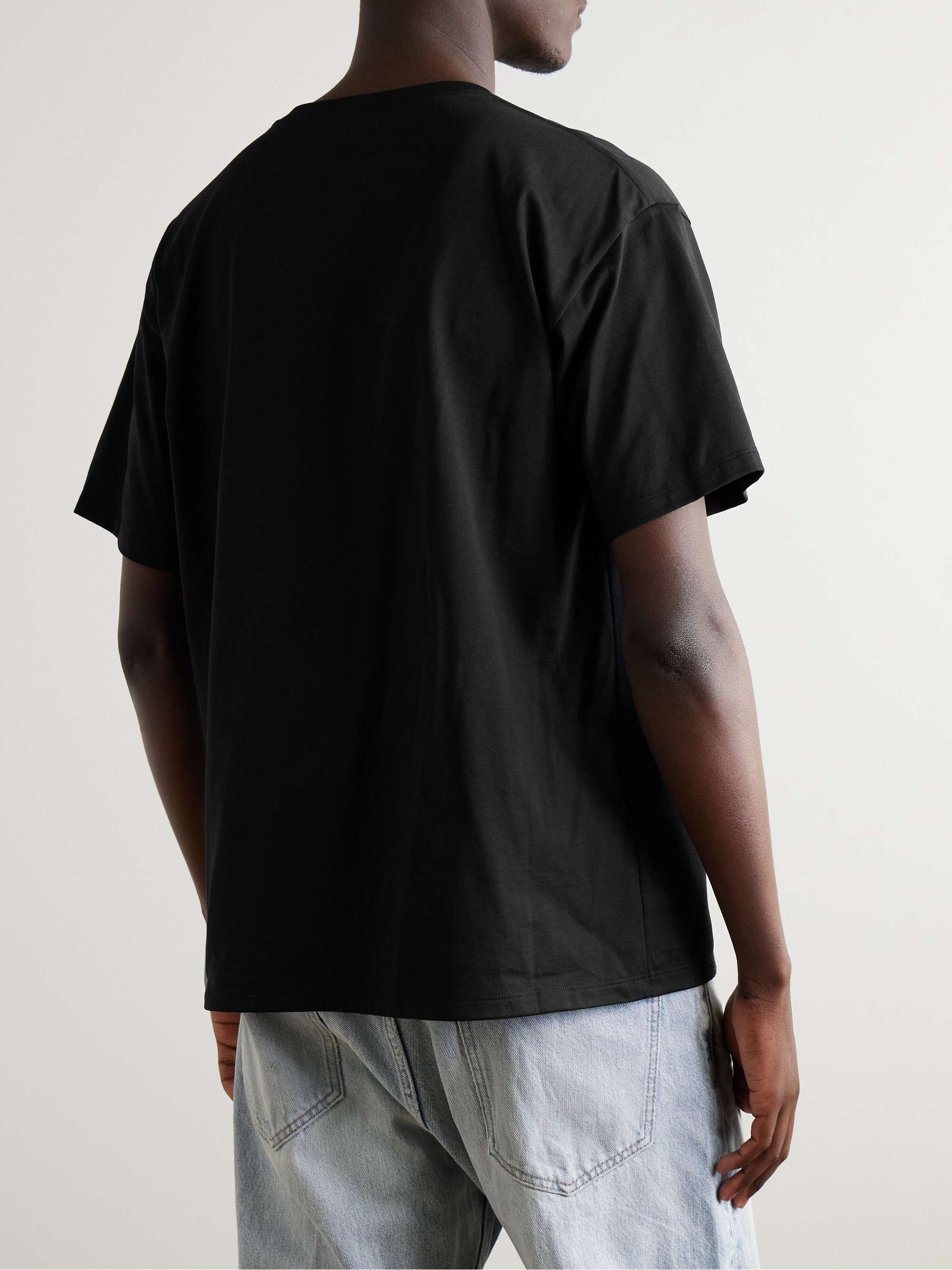 CELINE HOMME Logo-Print Cotton-Jersey T-Shirt
