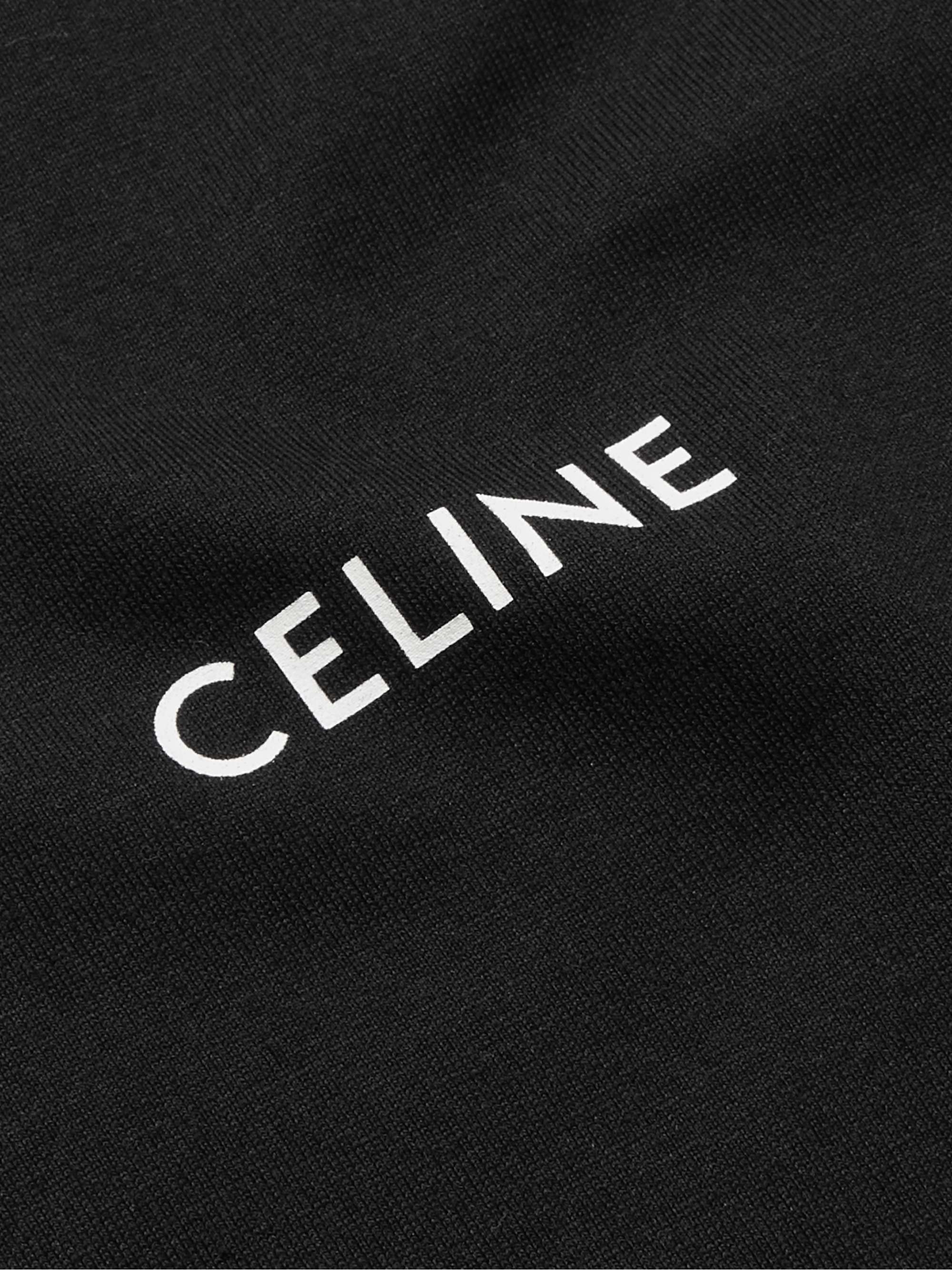 CELINE HOMME Logo-Print Cotton-Jersey T-Shirt