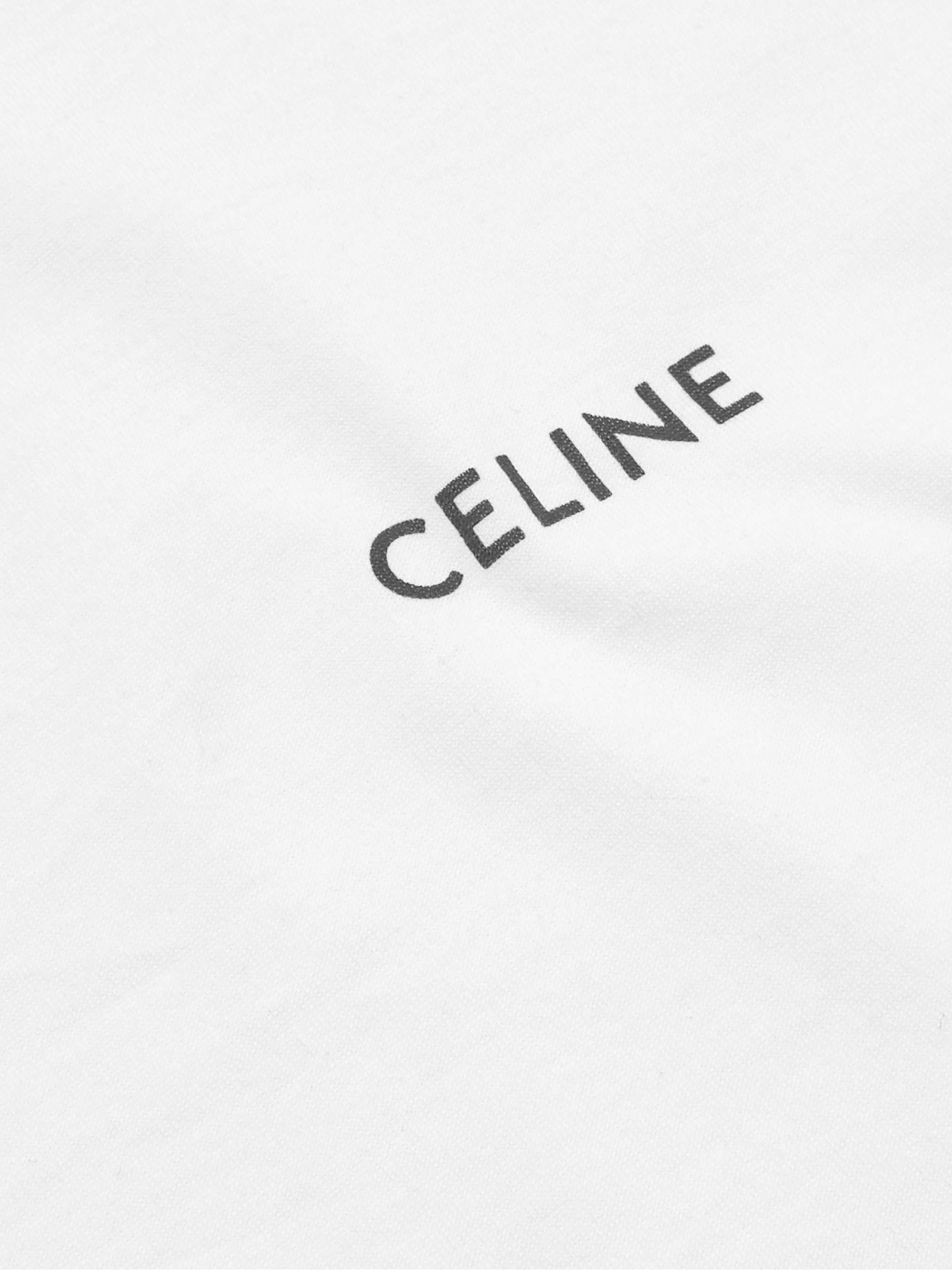 CELINE HOMME Logo-Embroidered Cotton-Jersey T-Shirt