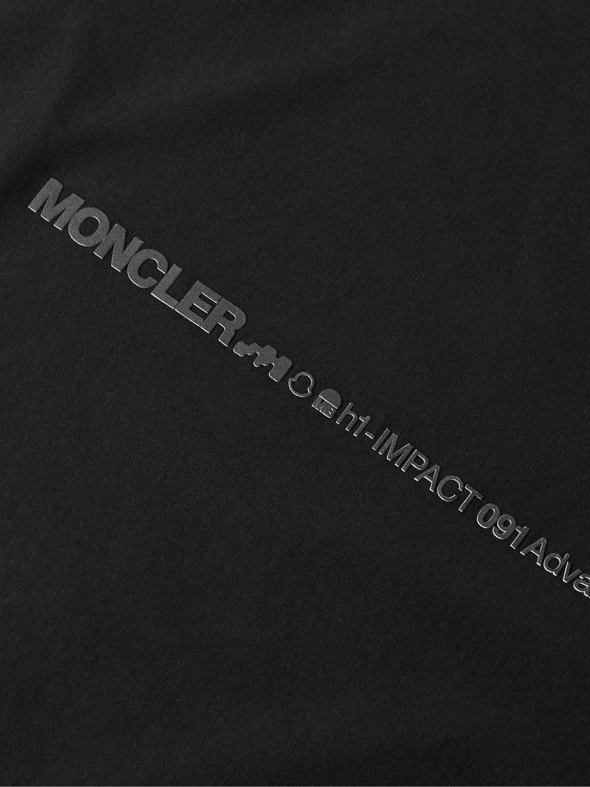 MONCLER Logo-Appliquéd Printed Cotton-Jersey T-Shirt