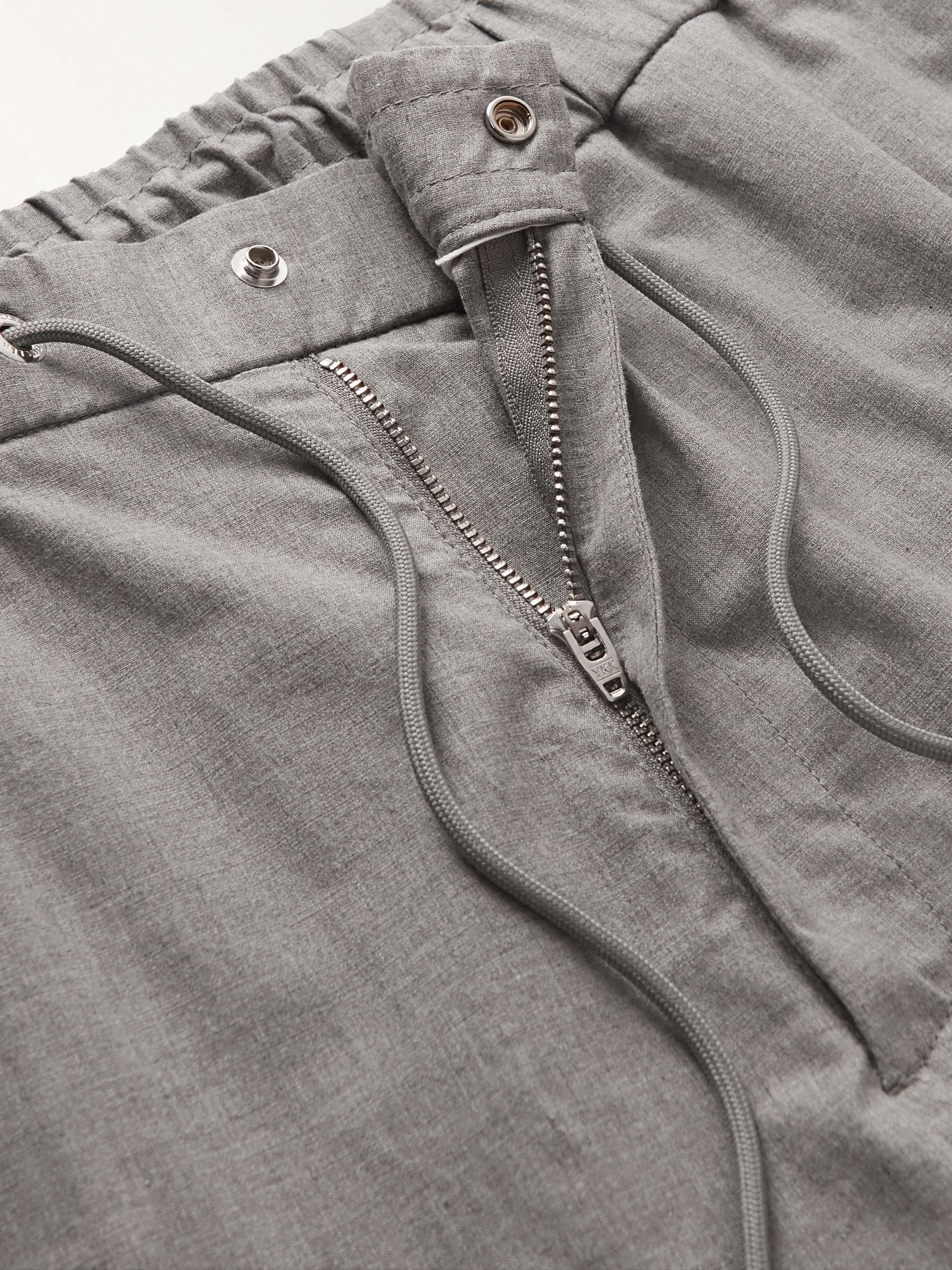 MONCLER Tapered Stretch-Cotton Trousers