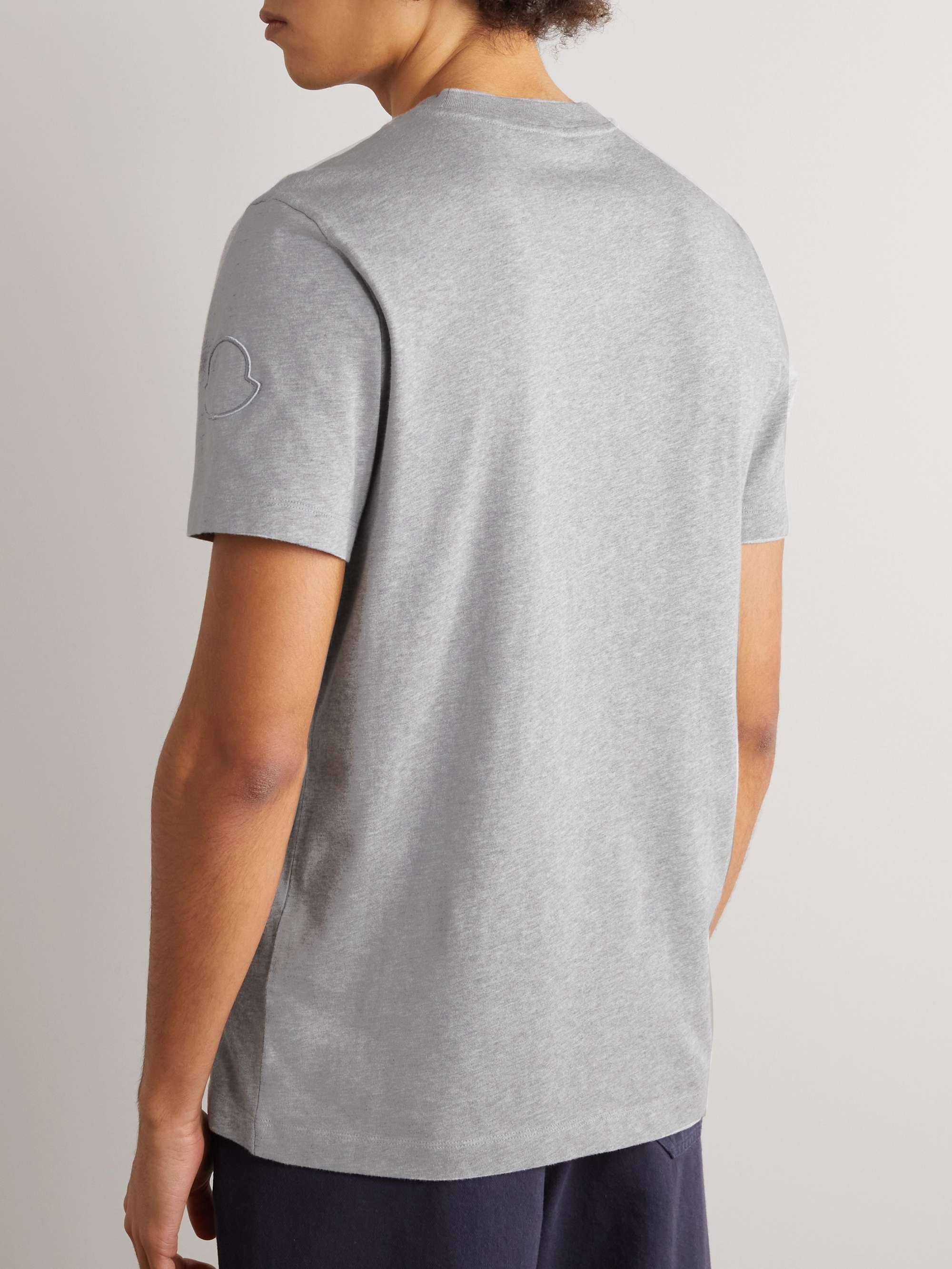 MONCLER Logo-Appliquéd Cotton-Jersey T-Shirt