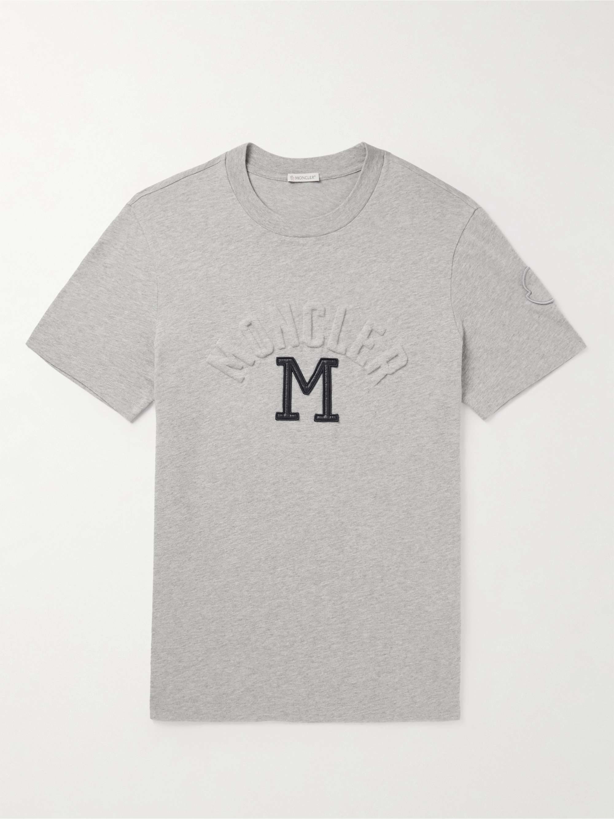 MONCLER Logo-Appliquéd Cotton-Jersey T-Shirt for Men | MR PORTER