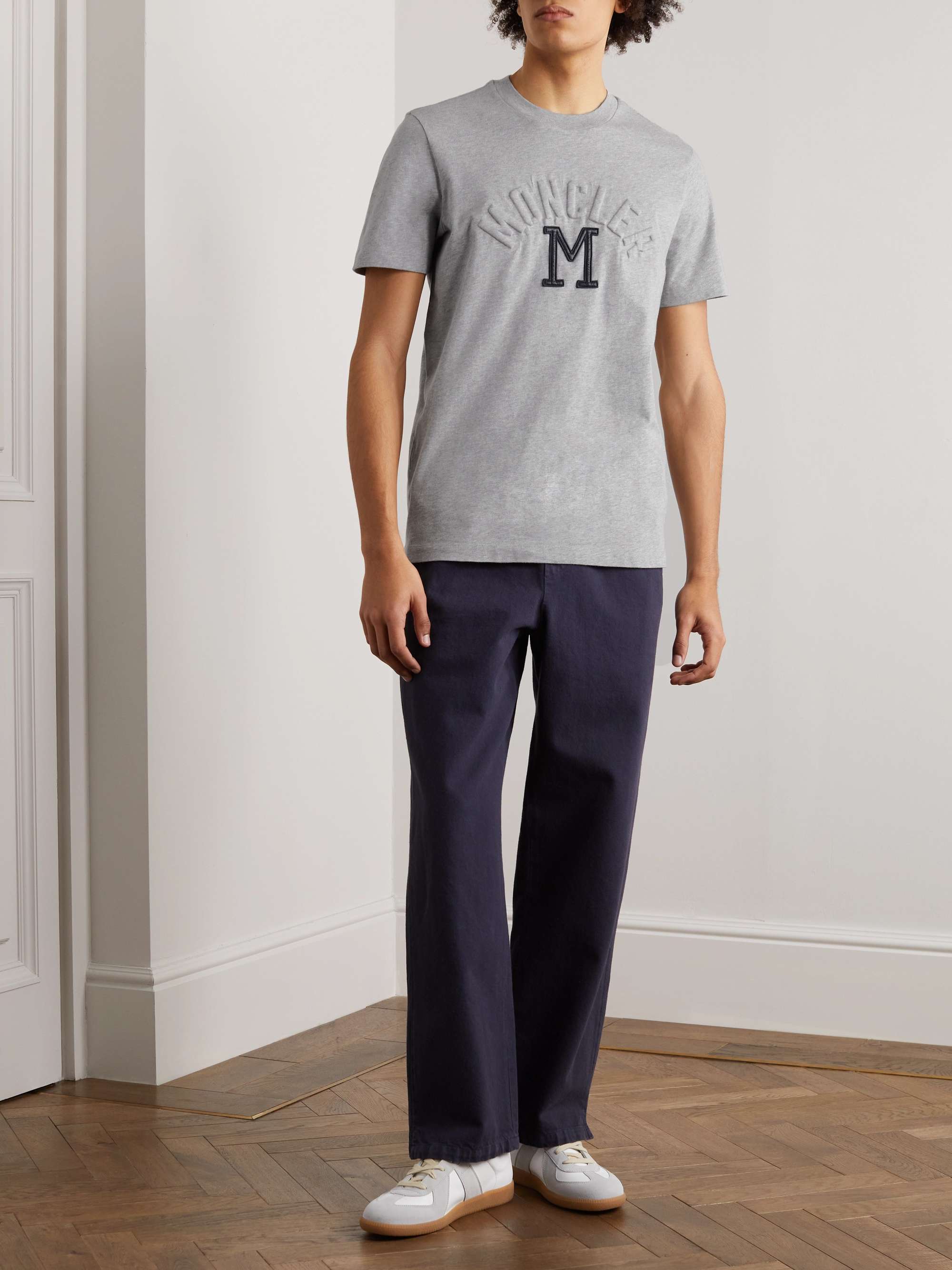 MONCLER Logo-Appliquéd Cotton-Jersey T-Shirt
