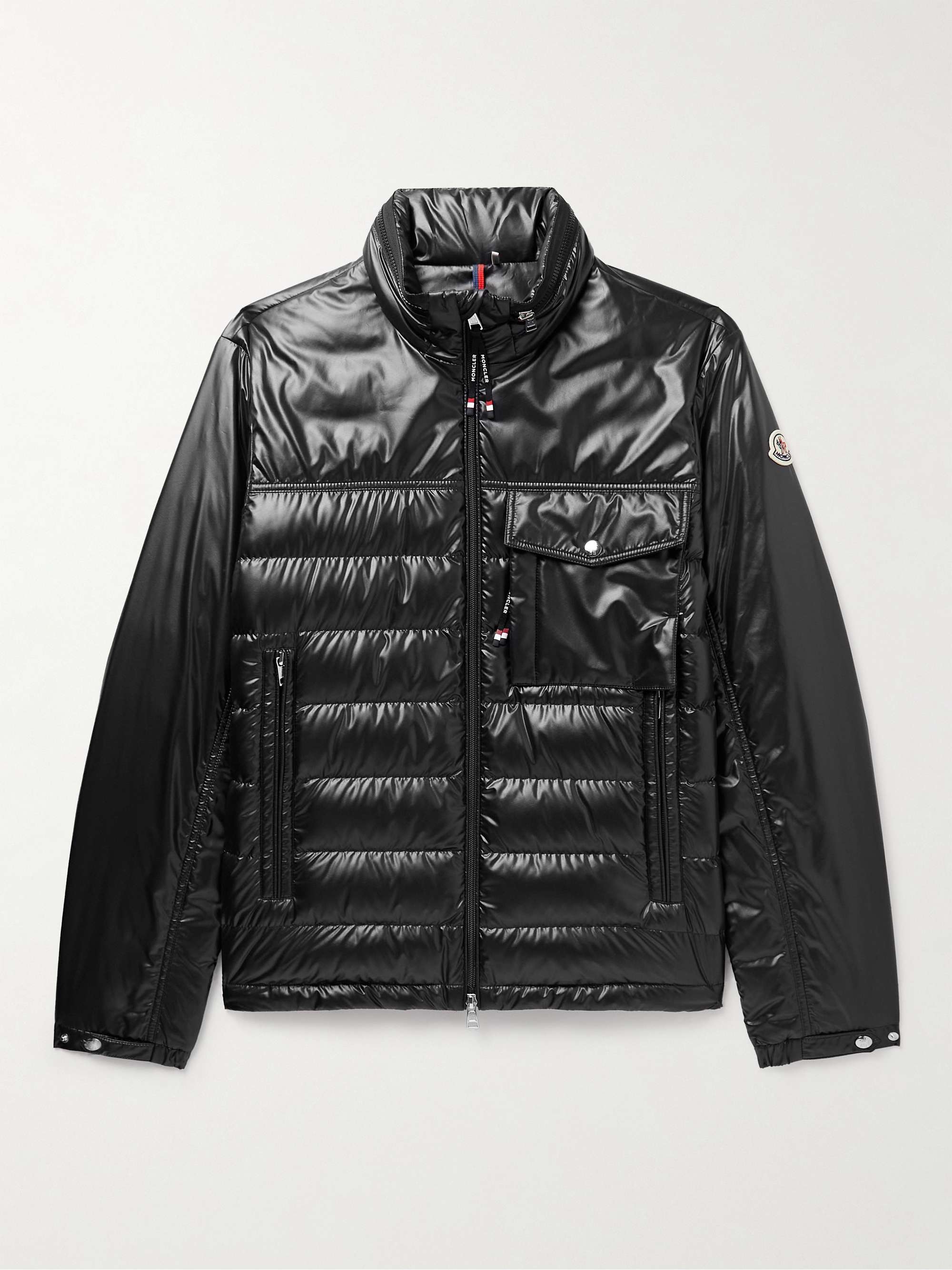 MONCLER キルティング グロスシェル ダウンジャケット フード付き