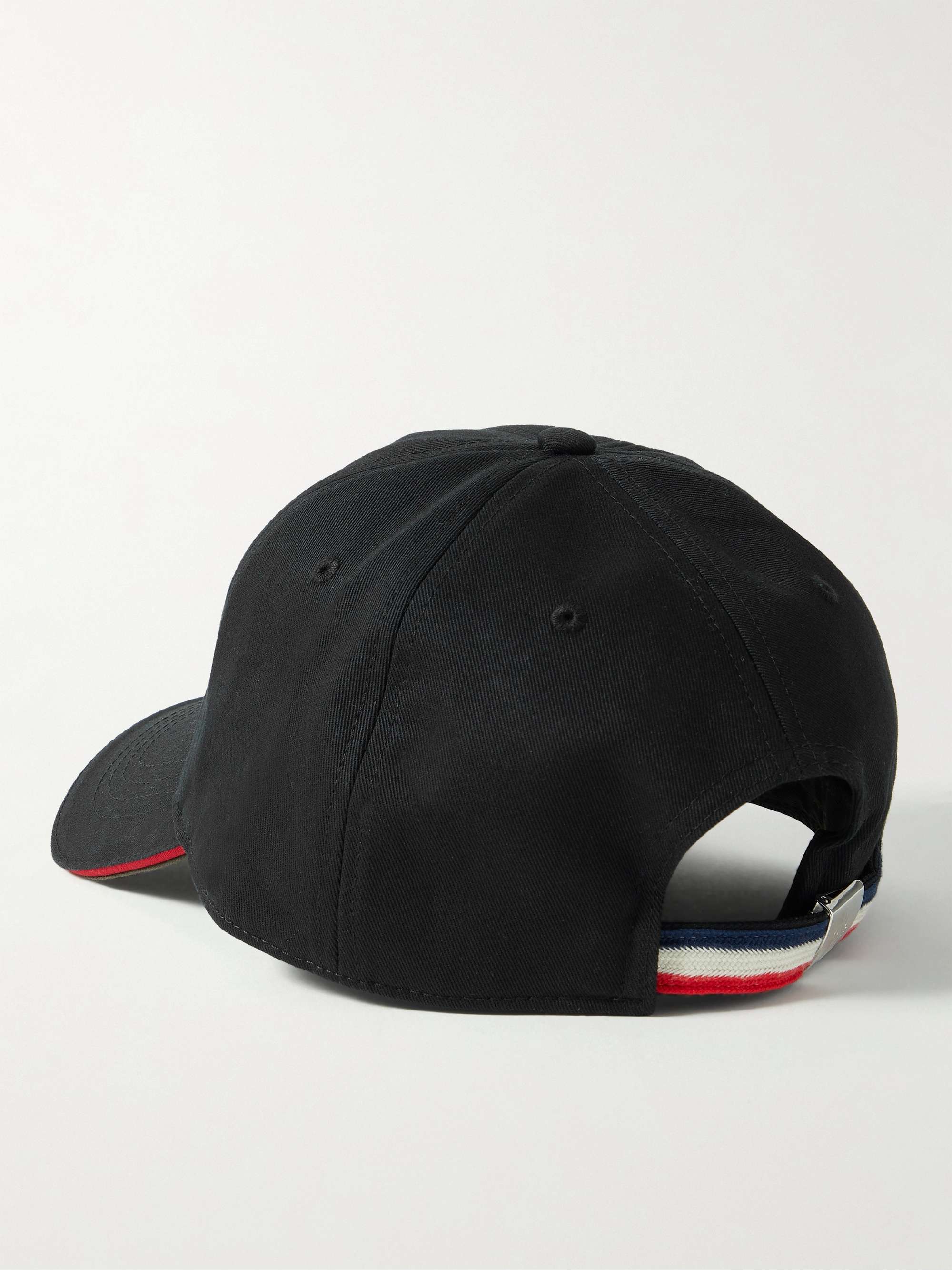 MONCLER Logo-Appliquéd Cotton-Twill Baseball Cap