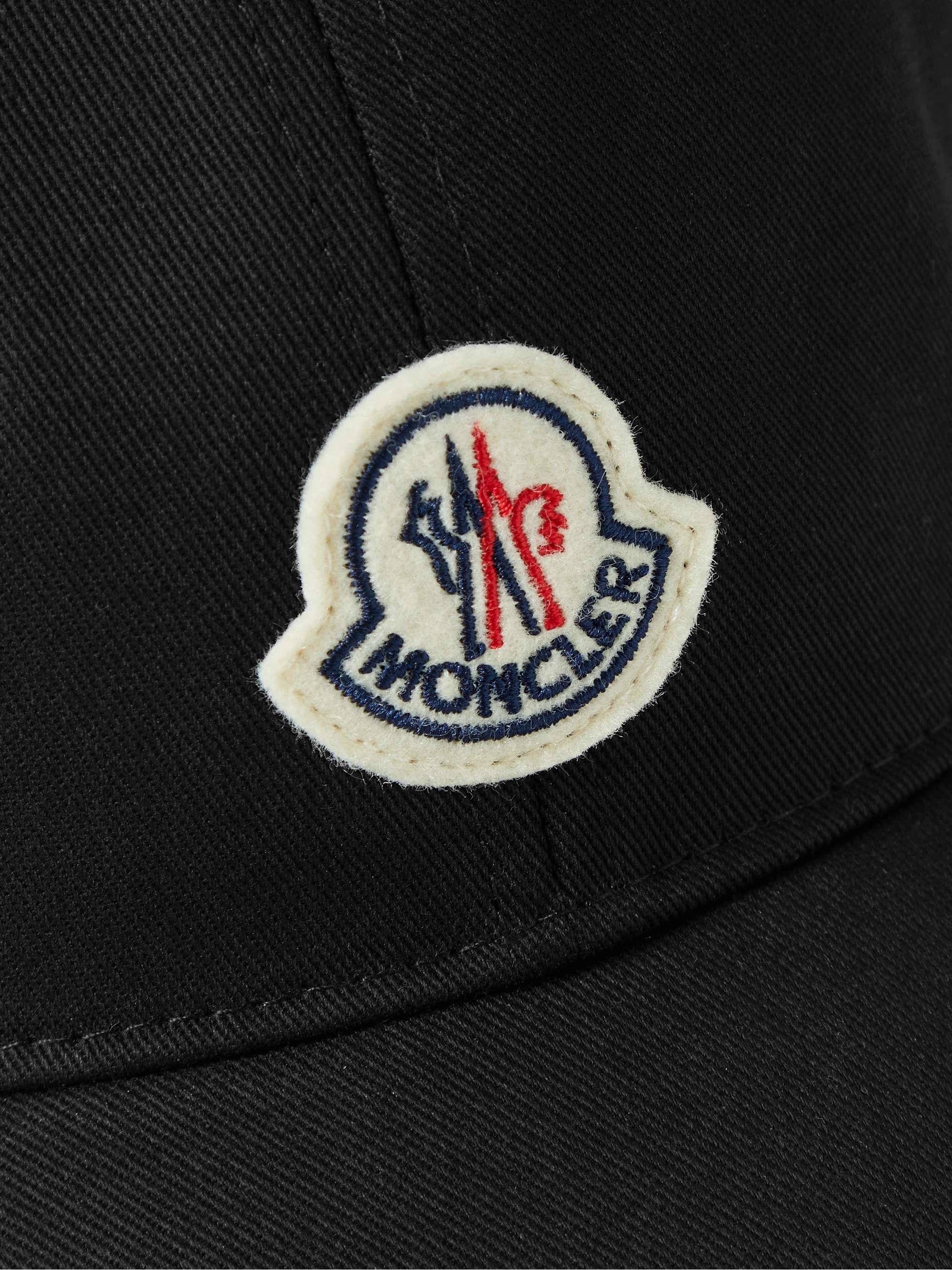 MONCLER Logo-Appliquéd Cotton-Twill Baseball Cap