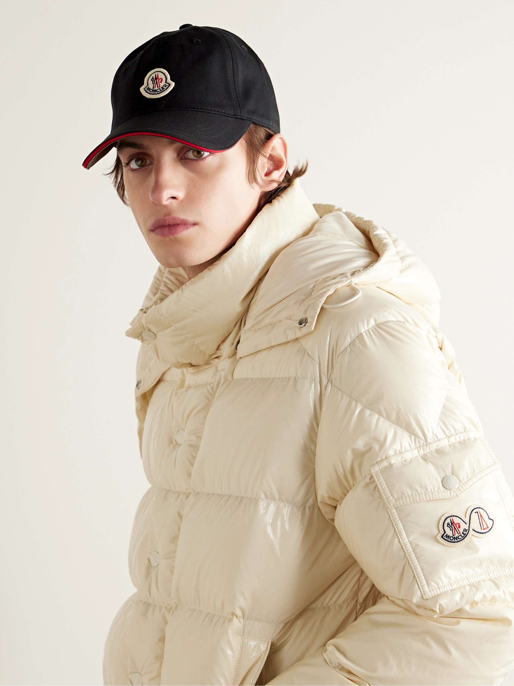 MONCLER Logo-Appliquéd Cotton-Twill Baseball Cap