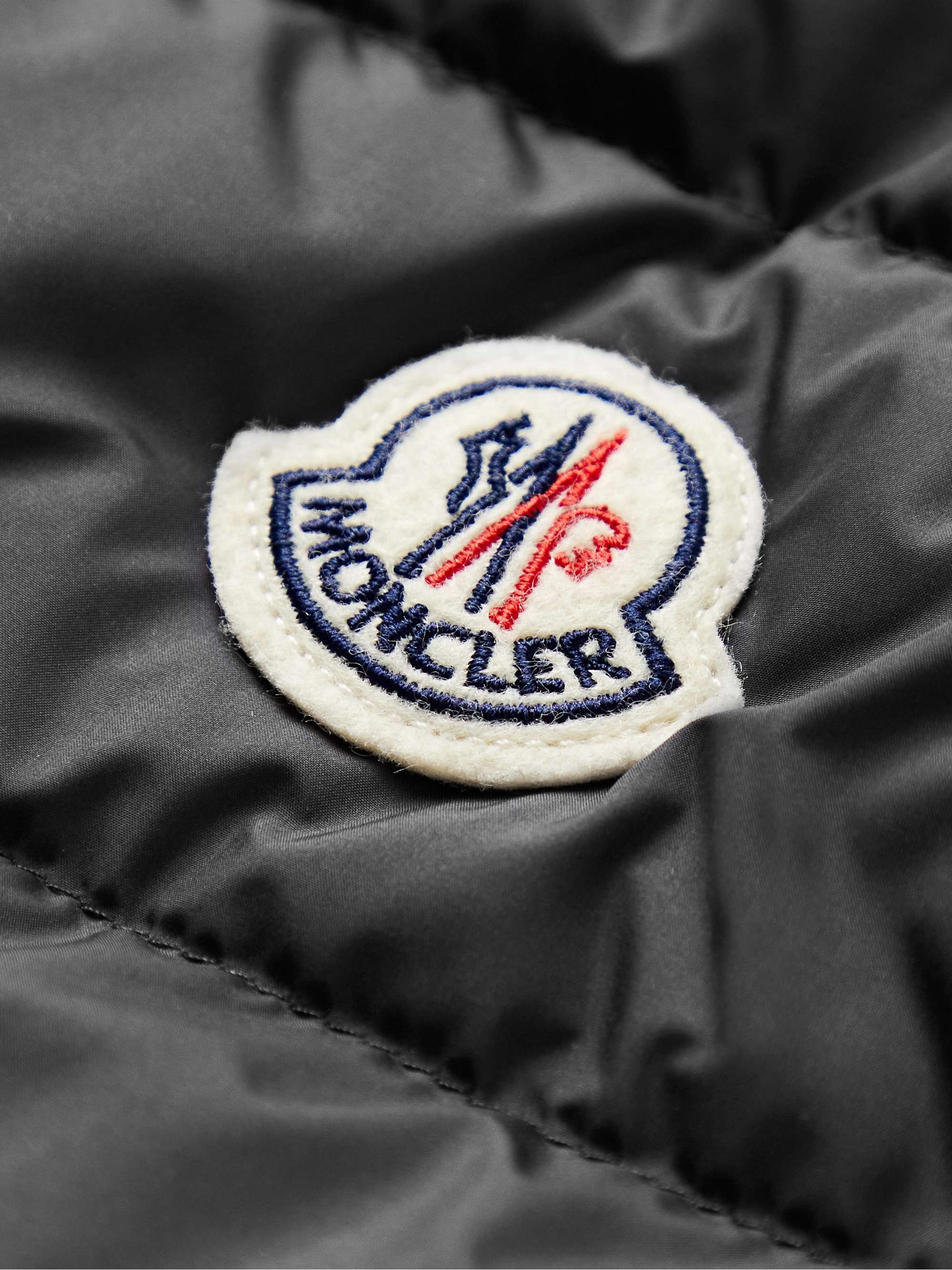 MONCLER Panelled Cotton and Quilted Shell Down Zip-Up Cardigan