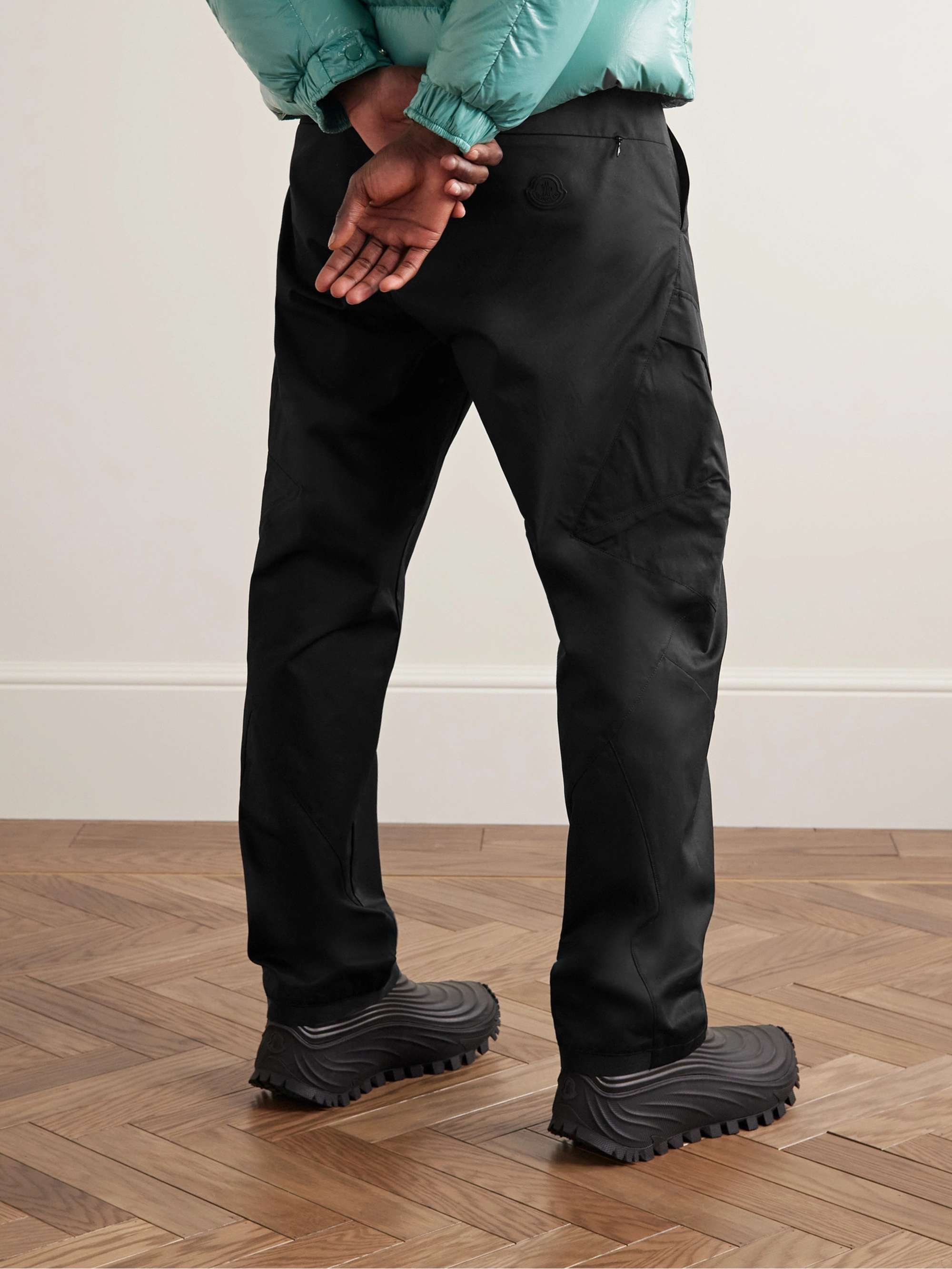 MONCLER Straight-Leg Cotton-Blend Twill Cargo Trousers