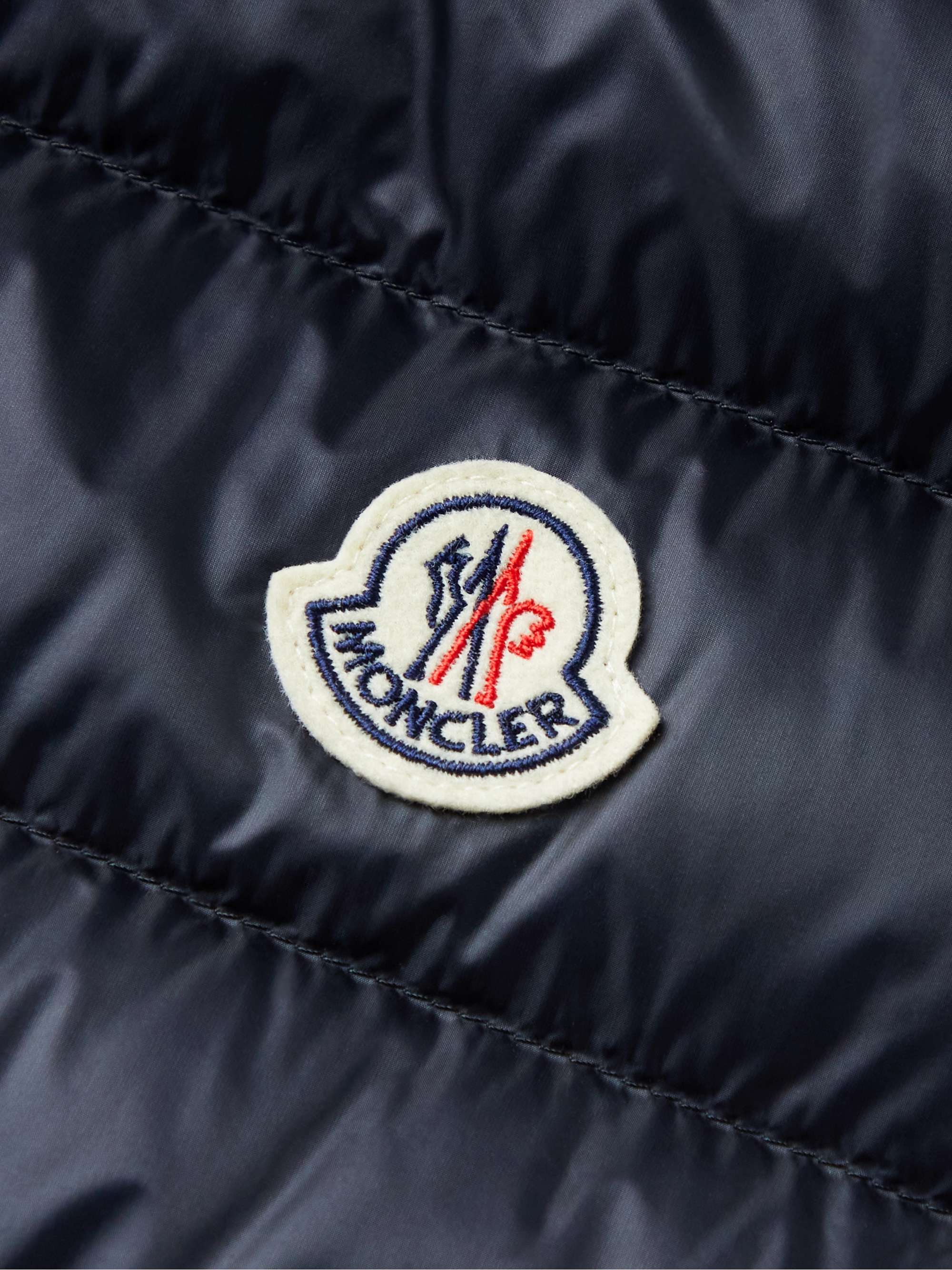 MONCLER Agout Striped Quilted Shell Down Jacket