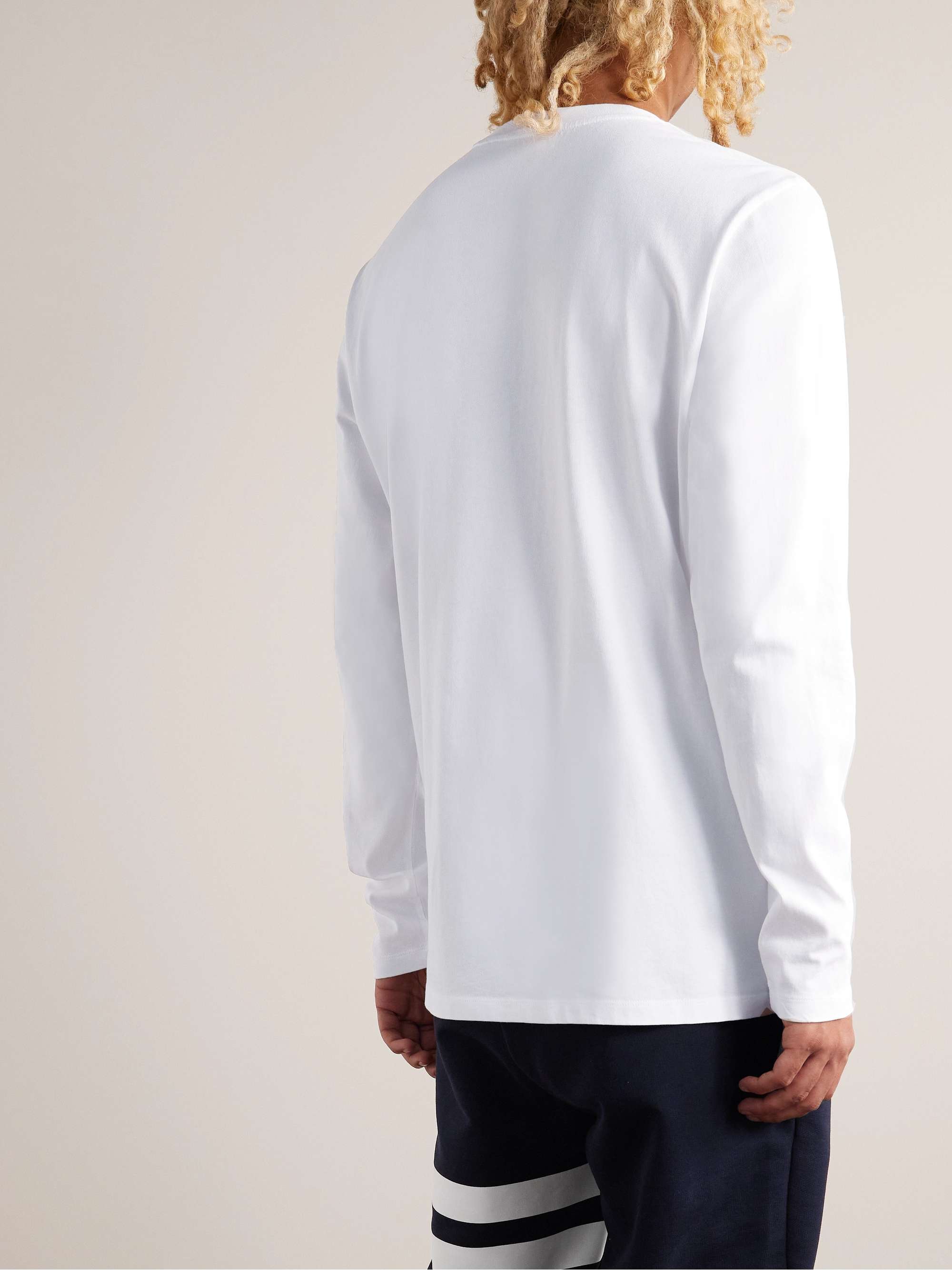 MONCLER Logo-Embroidered Cotton-Jersey T-shirt