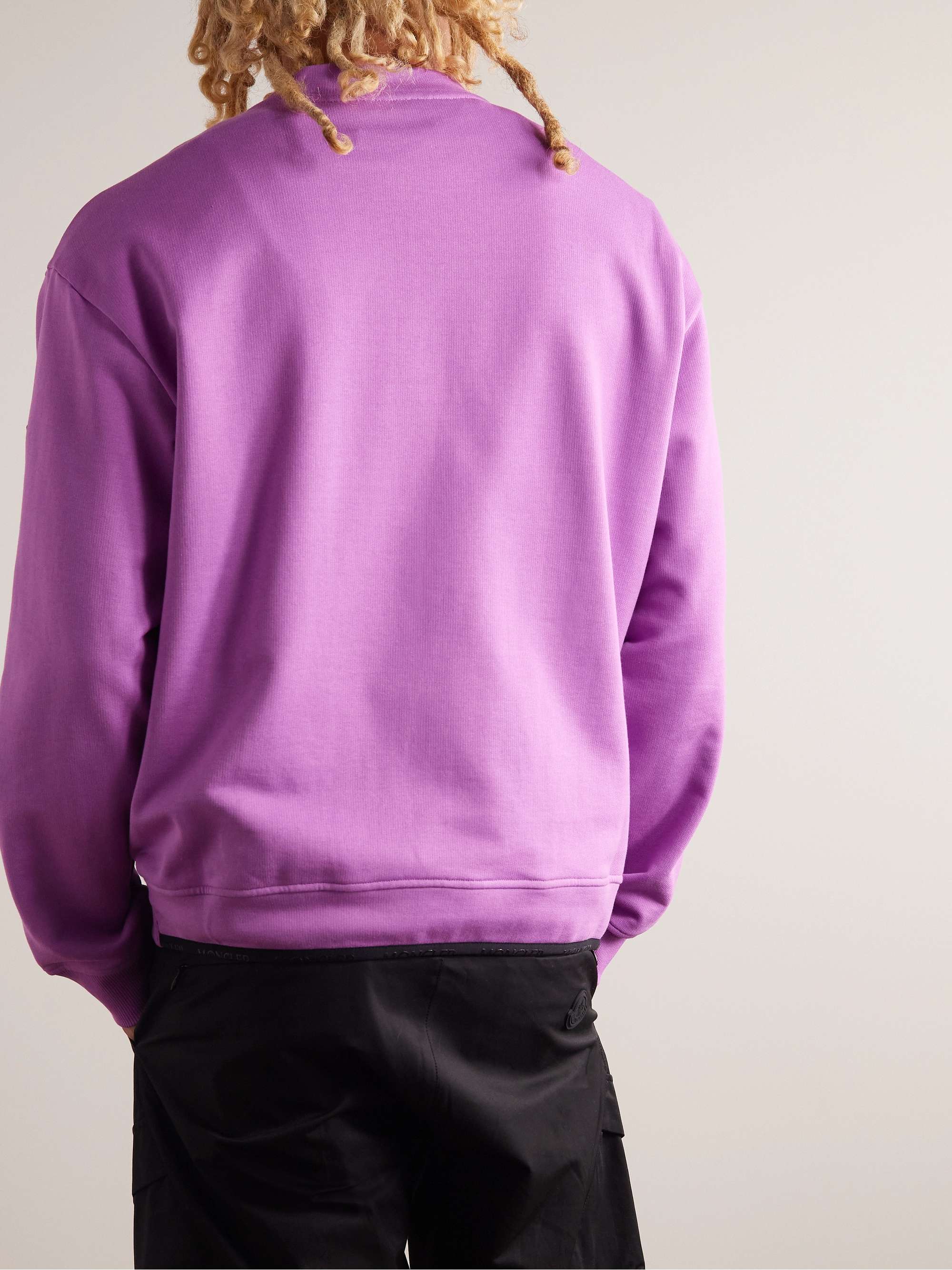 MONCLER Logo-Print Cotton-Jersey Sweatshirt