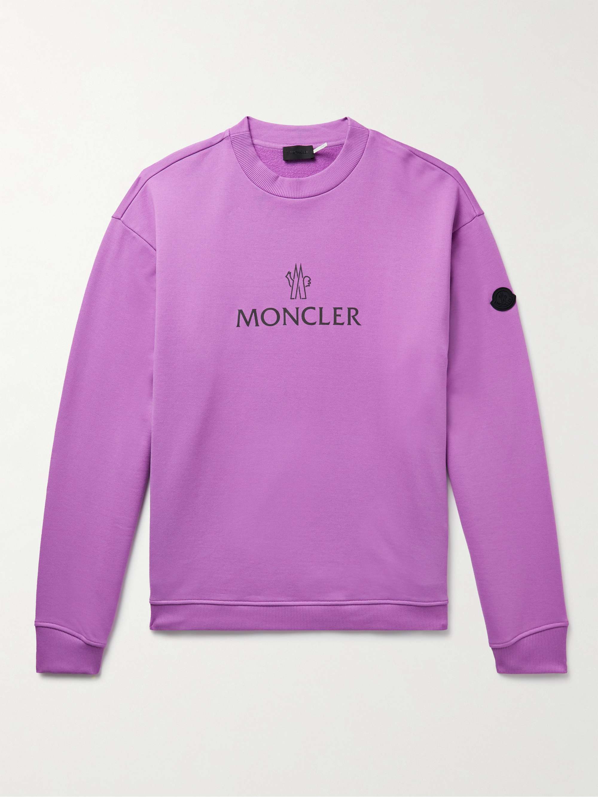 MONCLER Logo-Print Cotton-Jersey Sweatshirt