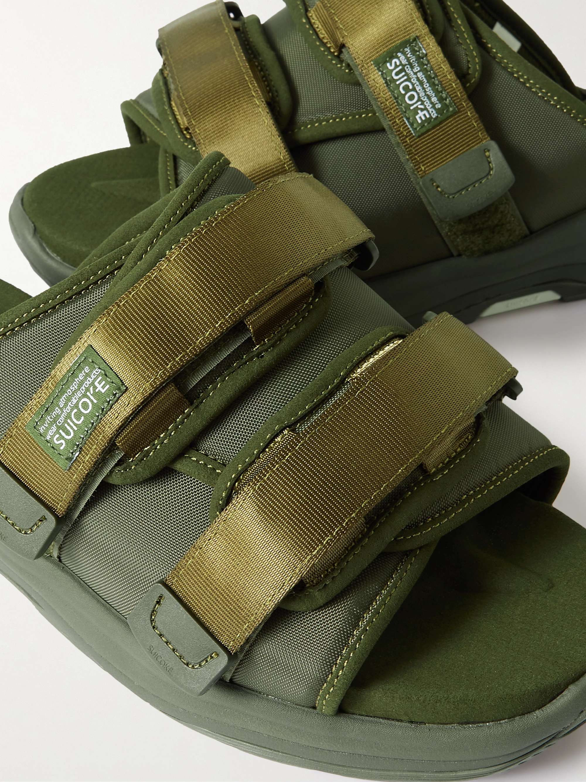 SUICOKE Webbing-Trimmed Canvas Sandals