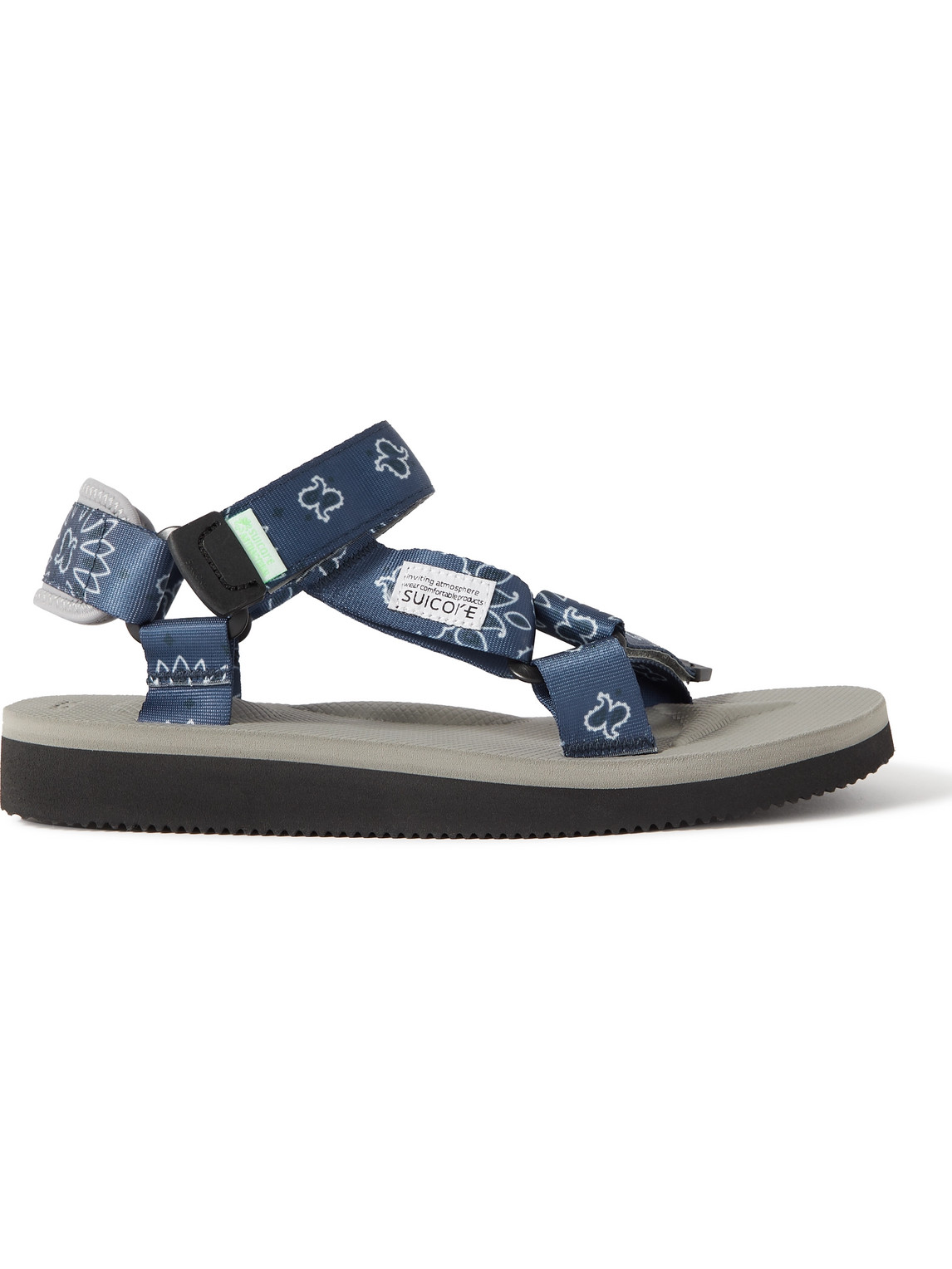 SUICOKE – Bandana-Print Jacquard Sandals