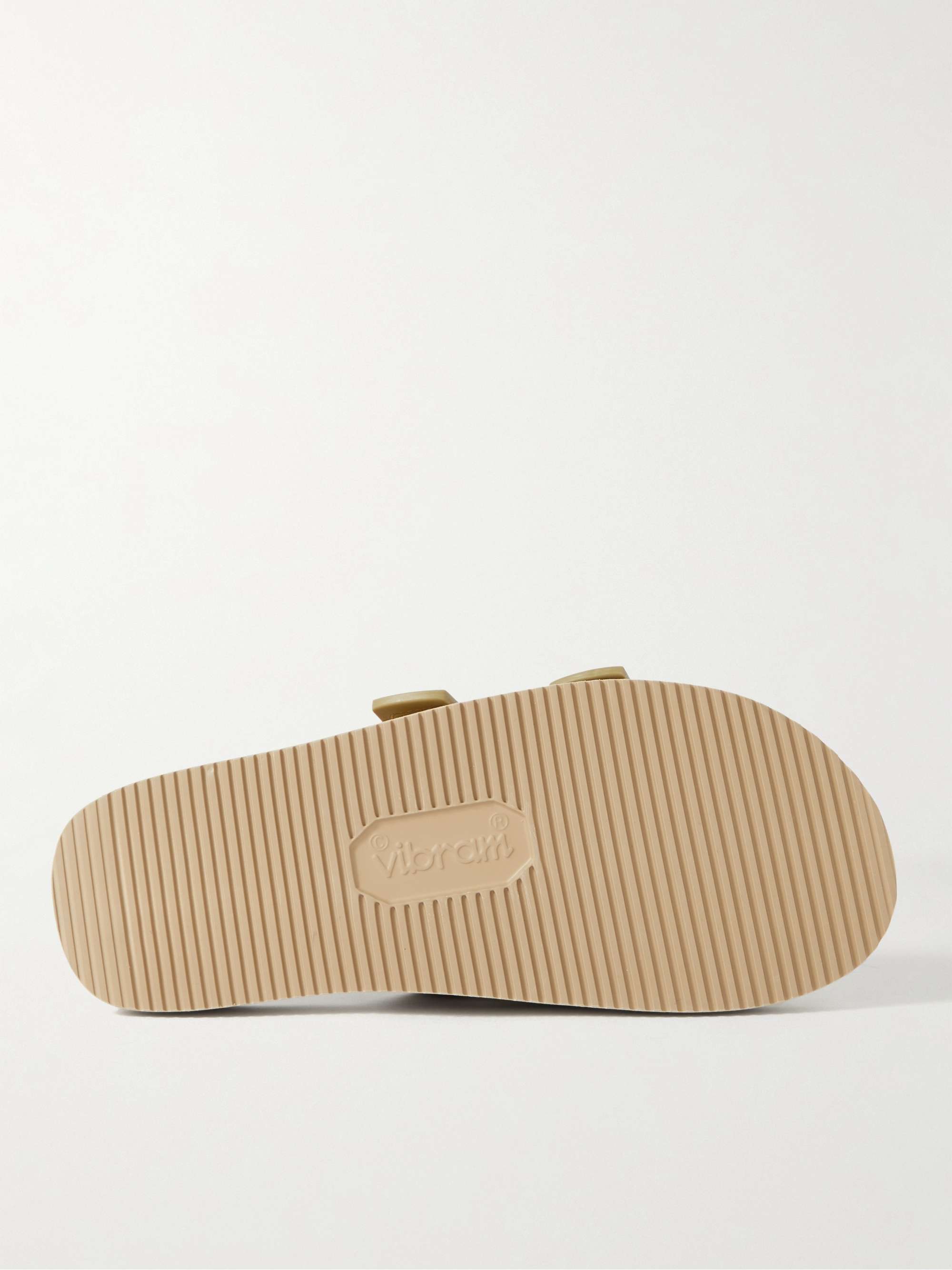 SUICOKE Webbing-Trimmed Suede Sandals