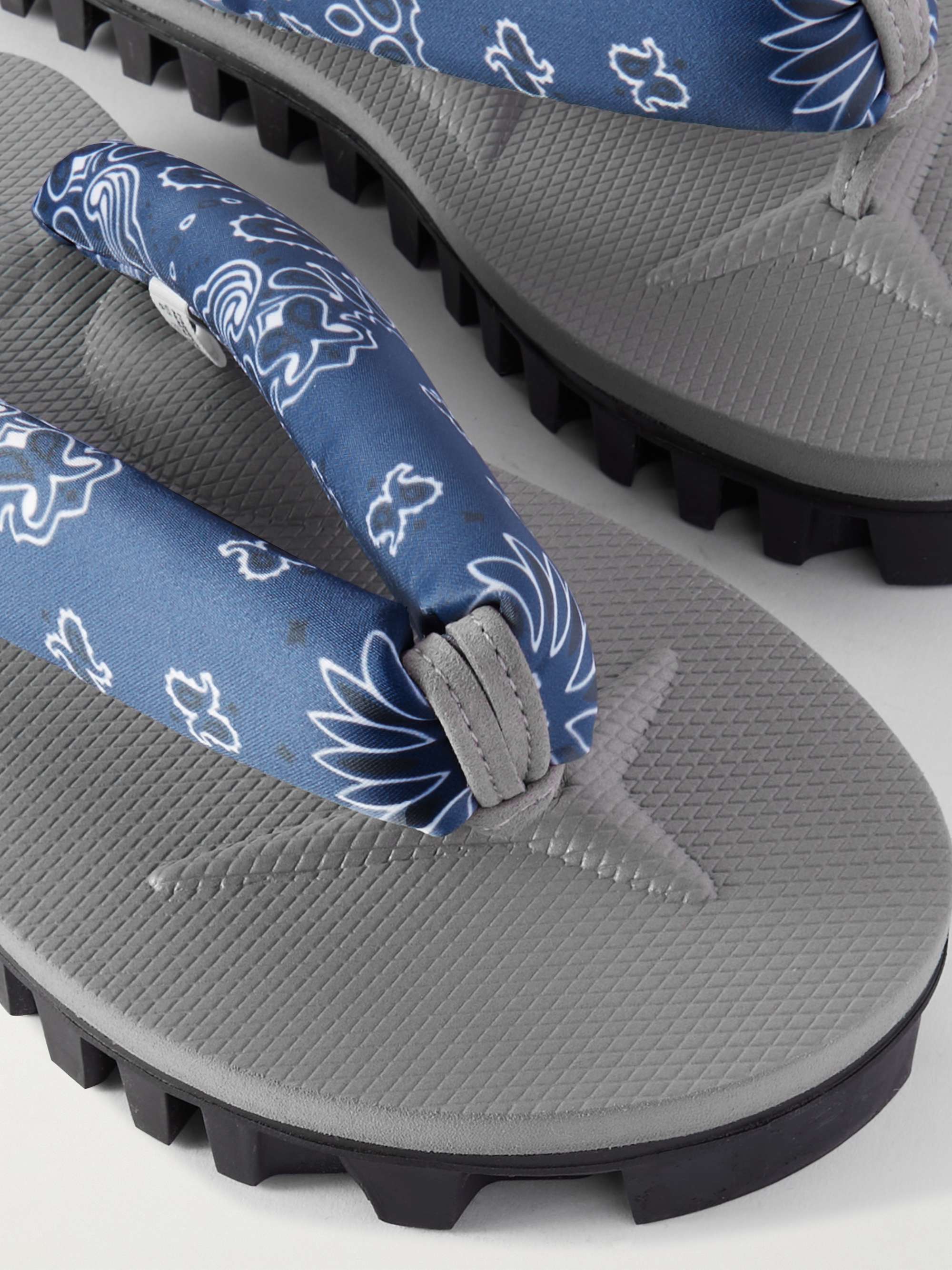SUICOKE Padded Paisley-Print Nylon Flip Flops | MR PORTER