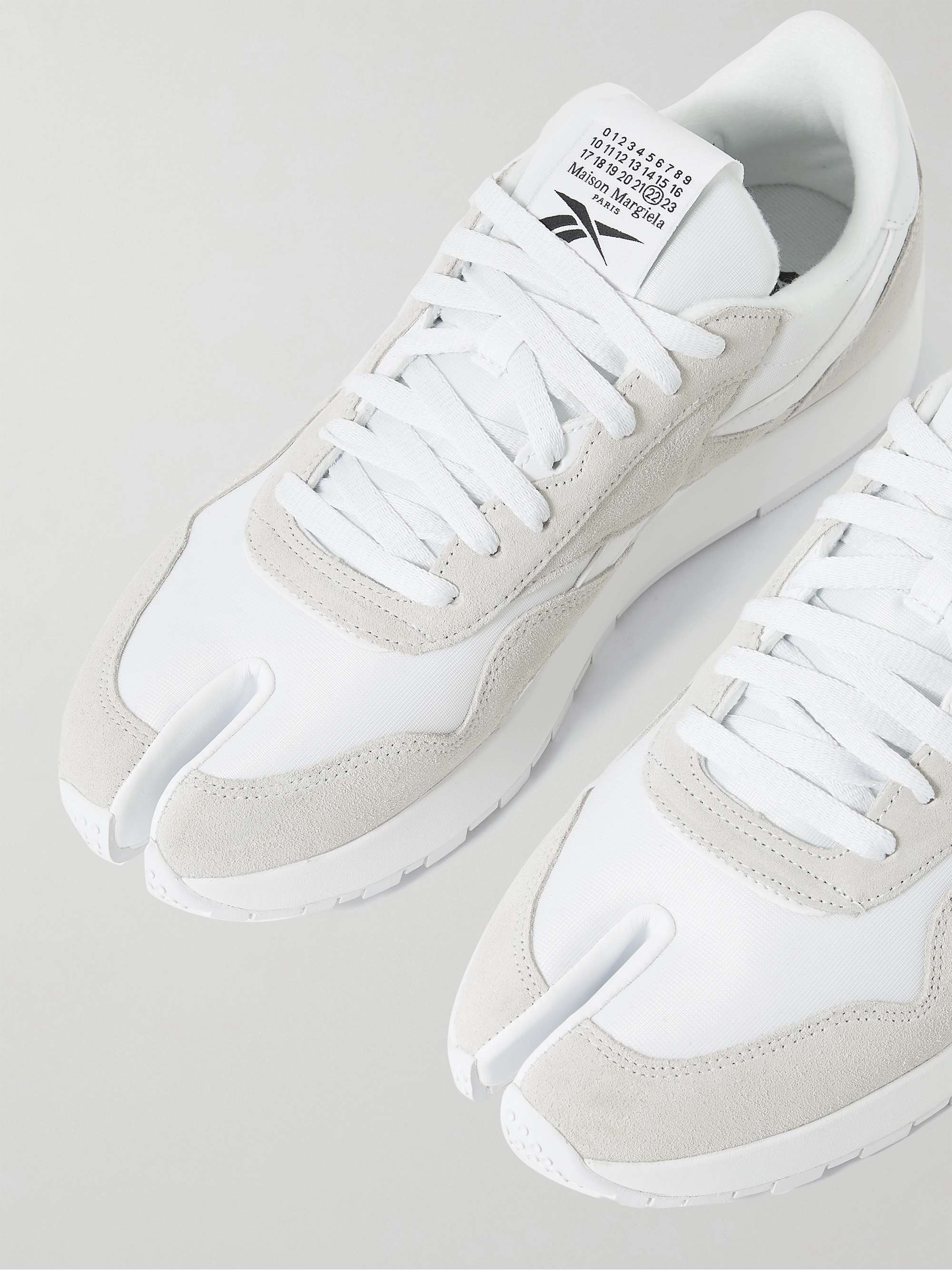REEBOK + Maison Margiela Project 0 Shell, Suede and Leather Sneakers